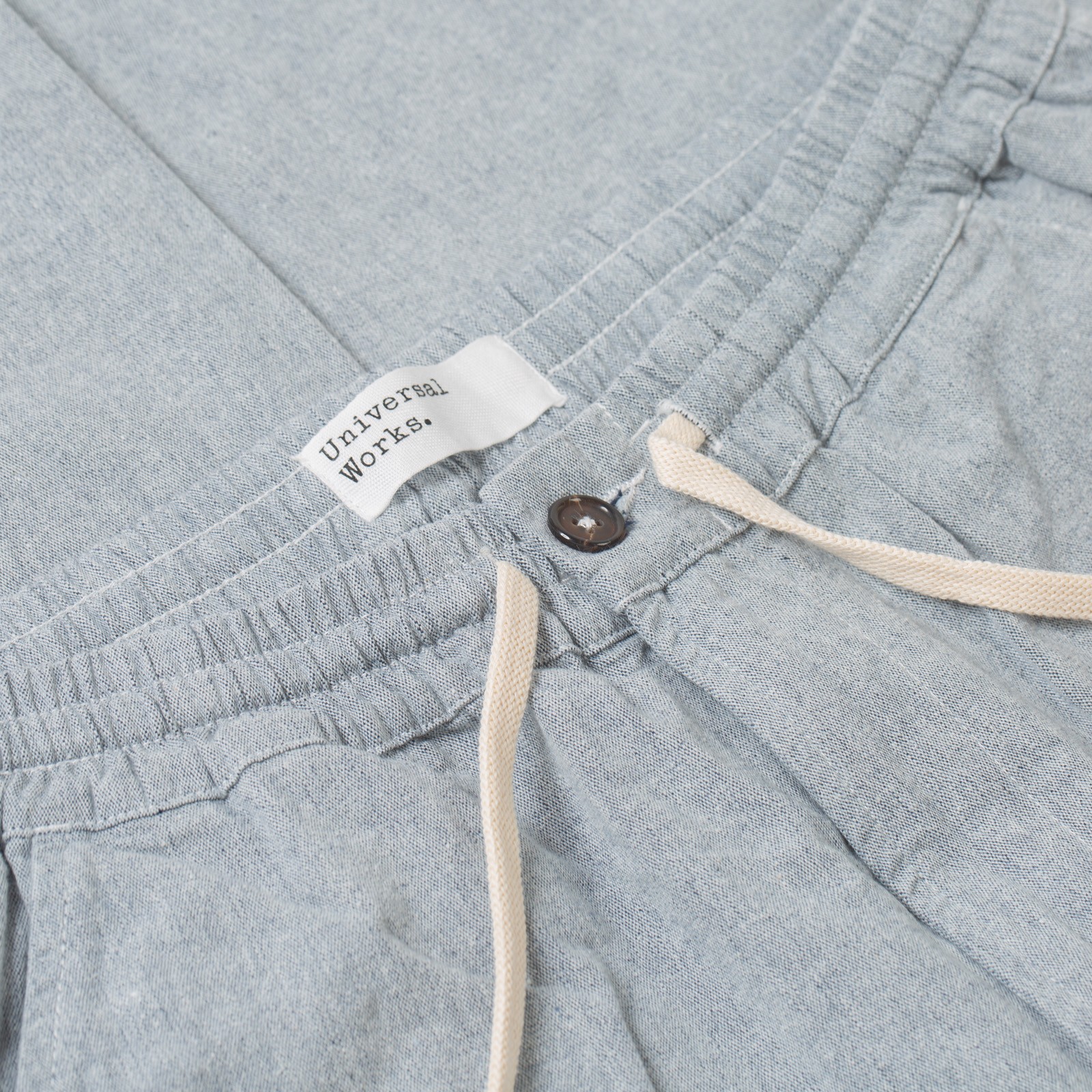 details UNIVERSAL WORKS  Hi Water Trouser Jean Cloth Reworked Light Indigo (2)