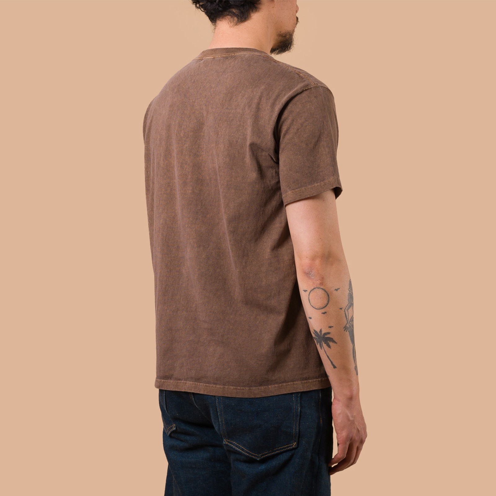 Short Sleeve Crew T-Shirt P-Brown