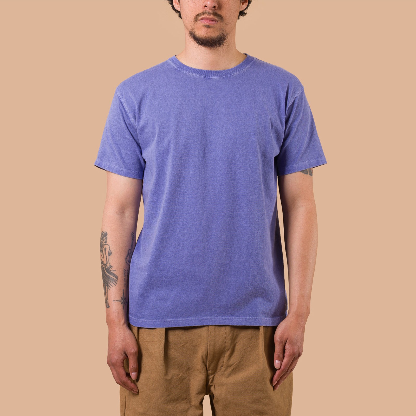 image flâneurs GOOD ON / Short Sleeve Crew T-Shirt P-Lt.Purple de face
