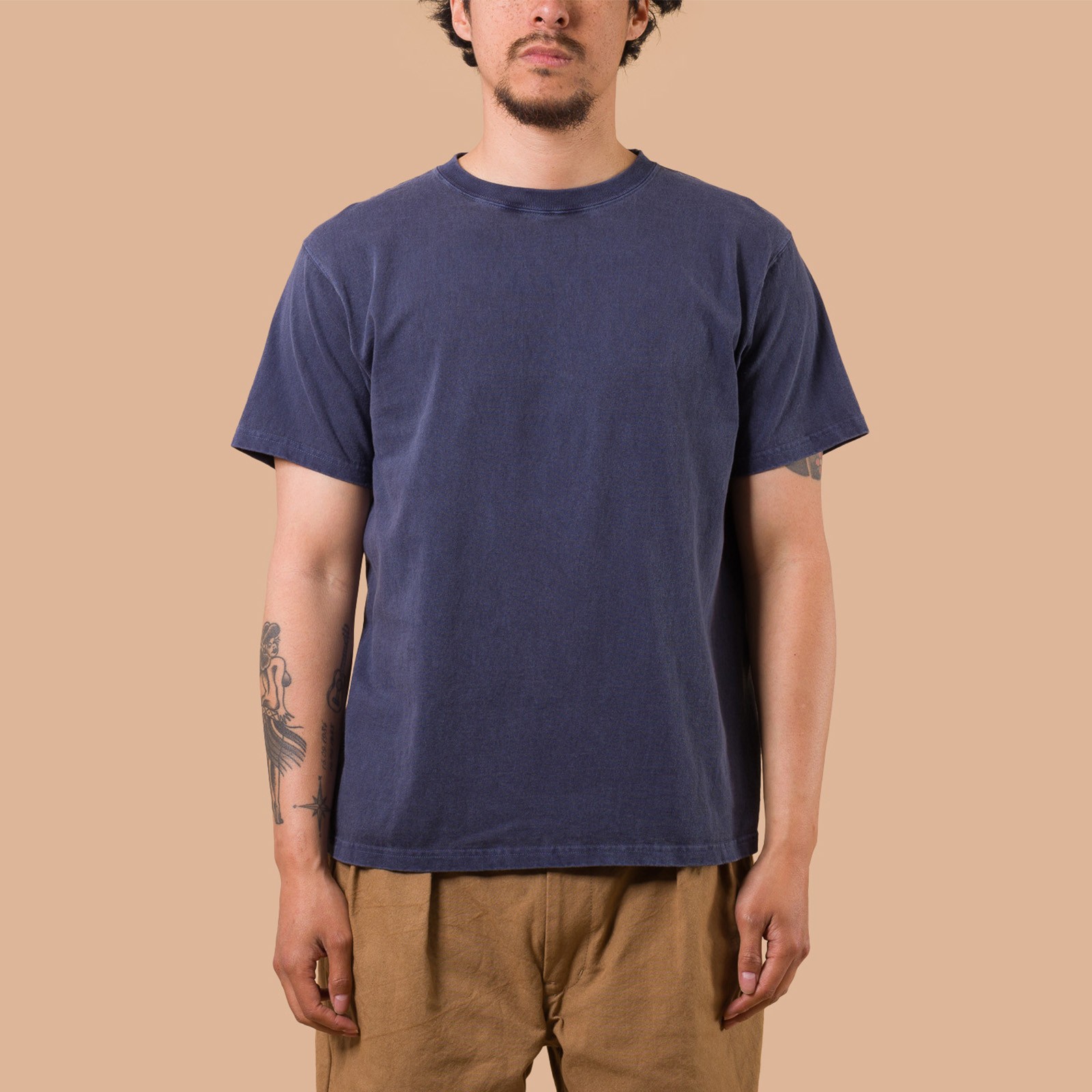 image flâneurs GOOD ON / Short Sleeve Crew T-Shirt P-Navy   de face