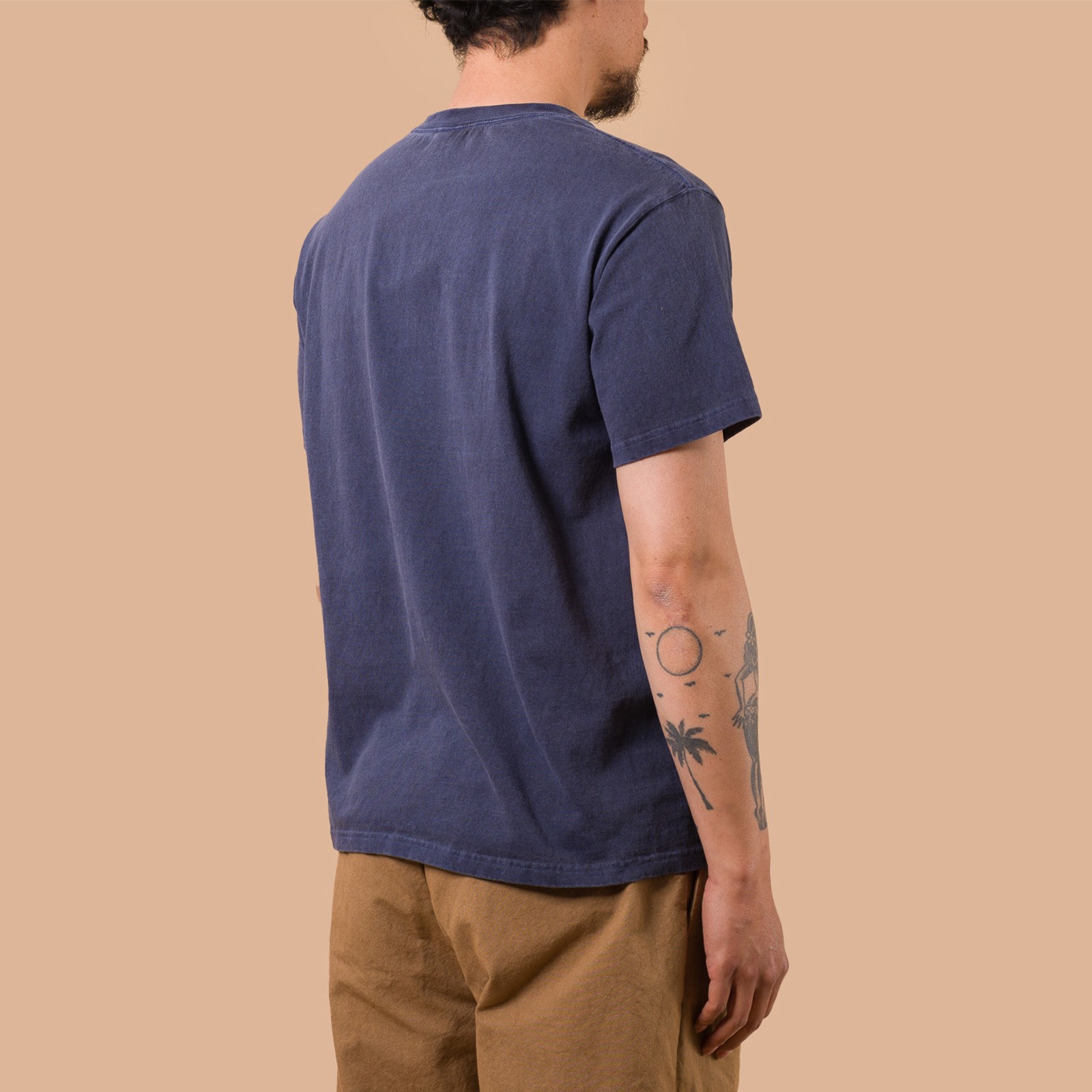 image flâneurs GOOD ON / Short Sleeve Crew T-Shirt P-Navy   de dos