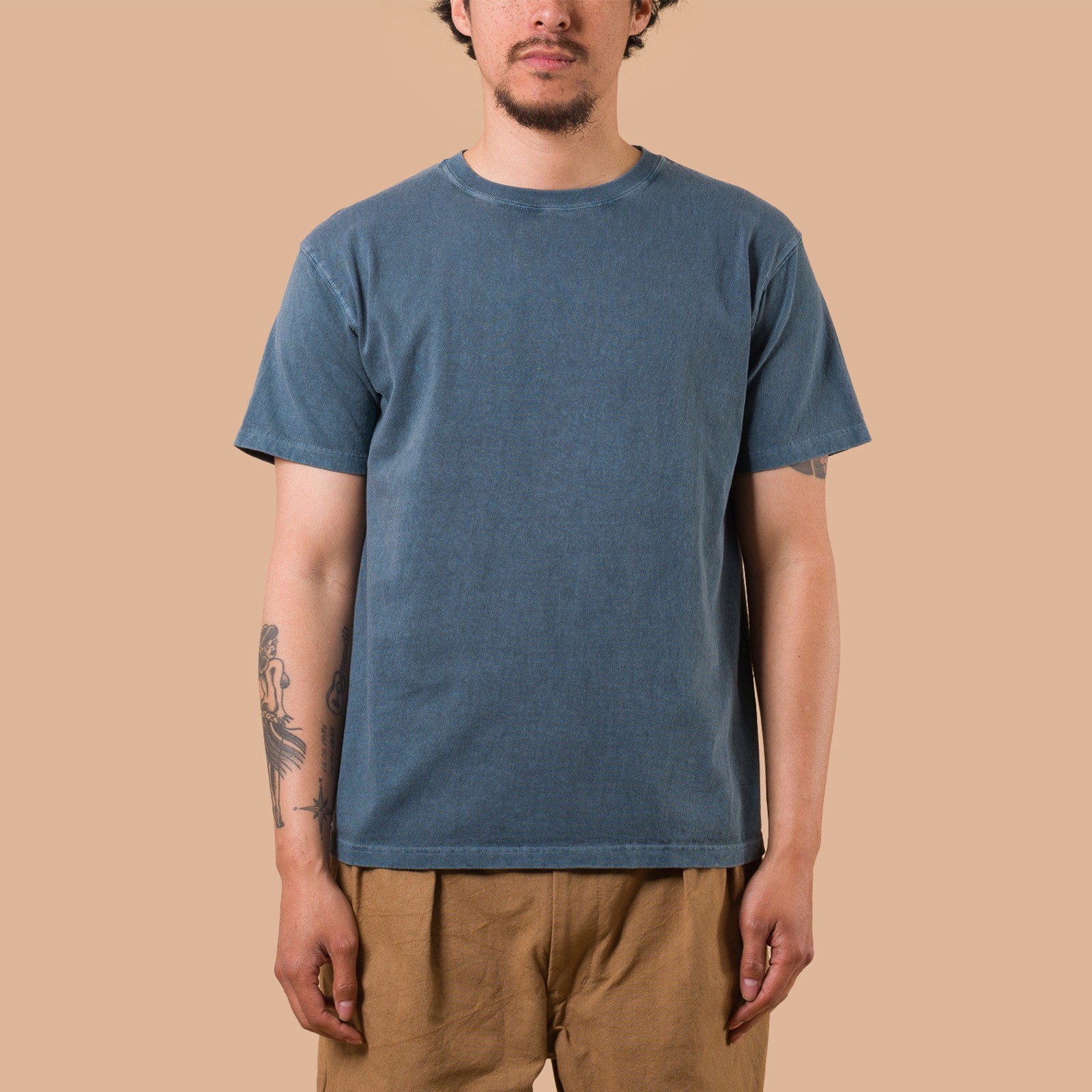 image flâneurs GOOD ON / Short Sleeve Crew T-Shirt P-Slate de face