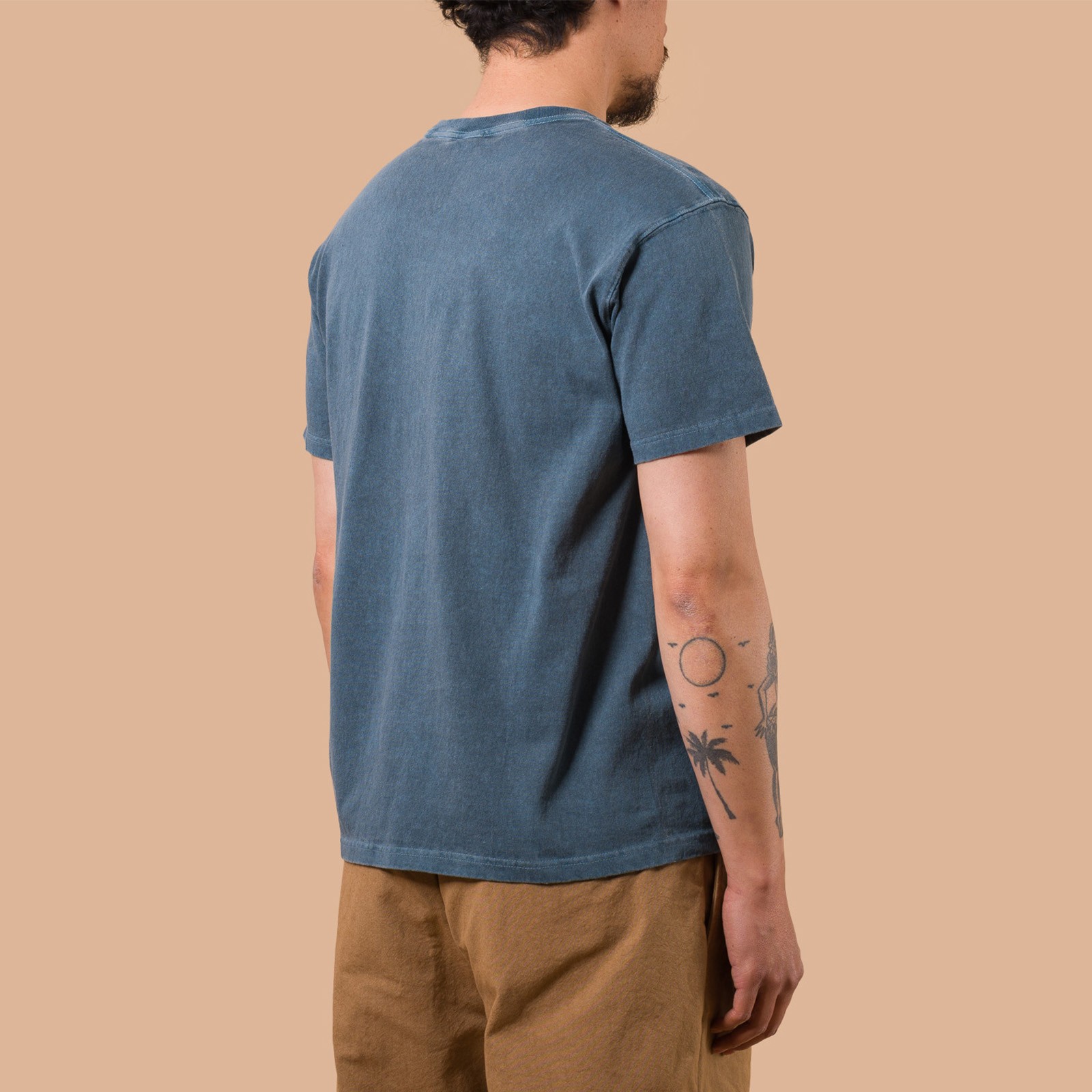 image flâneurs GOOD ON / Short Sleeve Crew T-Shirt P-Slate de dos