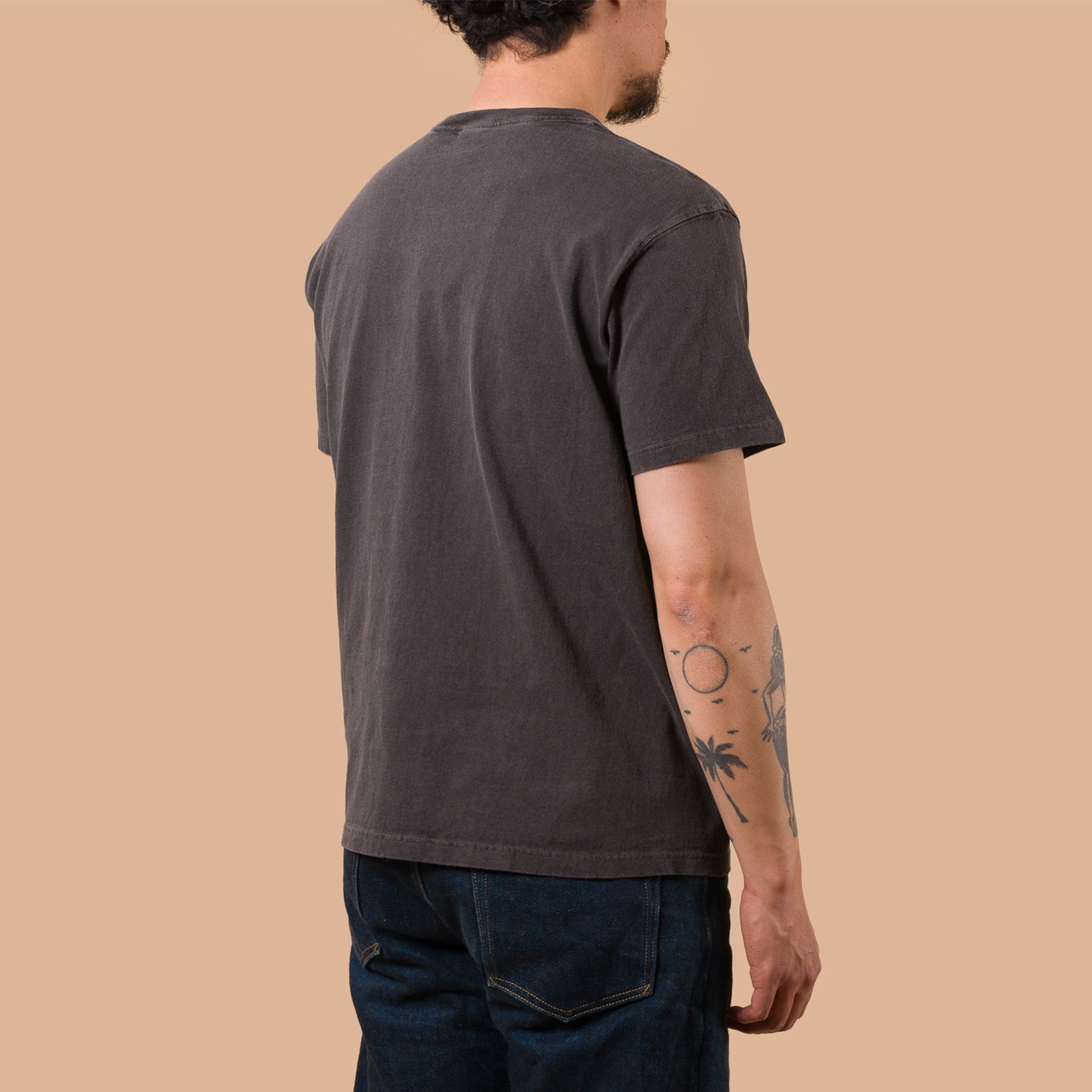 image flâneurs GOOD ON / Short Sleeve Crew T-Shirt P-Black de dos