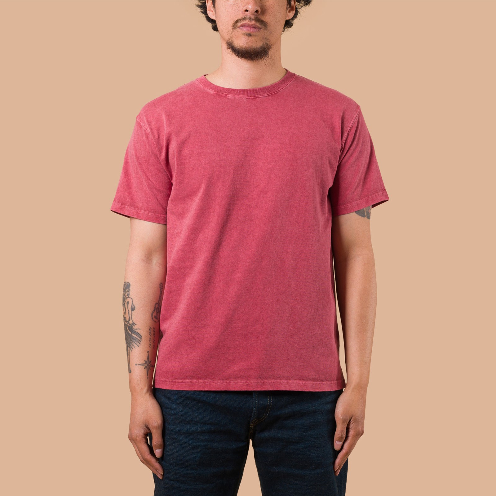 image flâneurs GOOD ON / Short Sleeve Crew T-Shirt P-F.Red de face