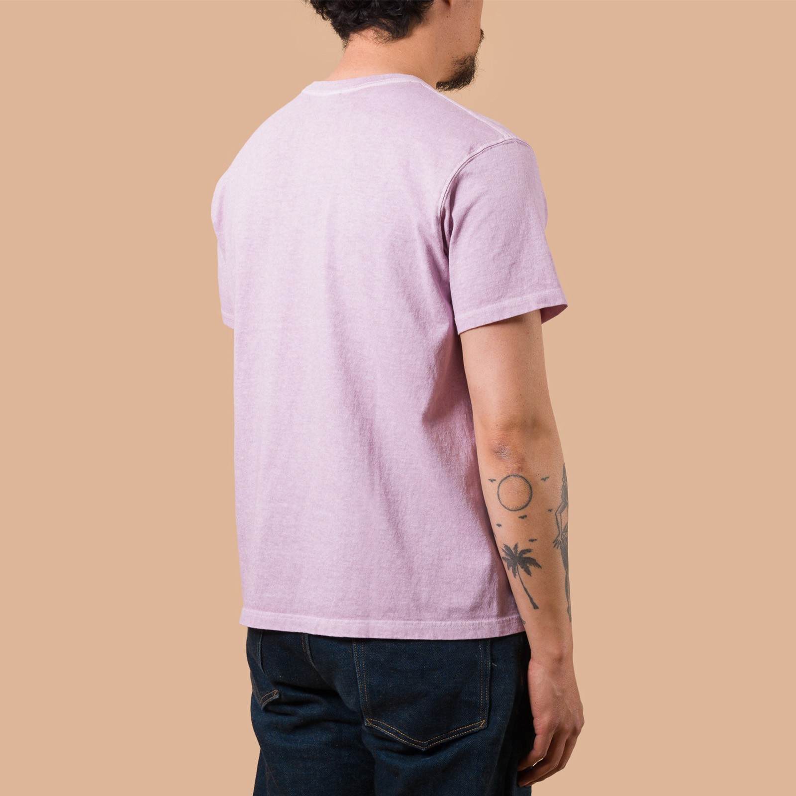 image flâneurs GOOD ON / Short Sleeve Crew T-Shirt P-Violet dos