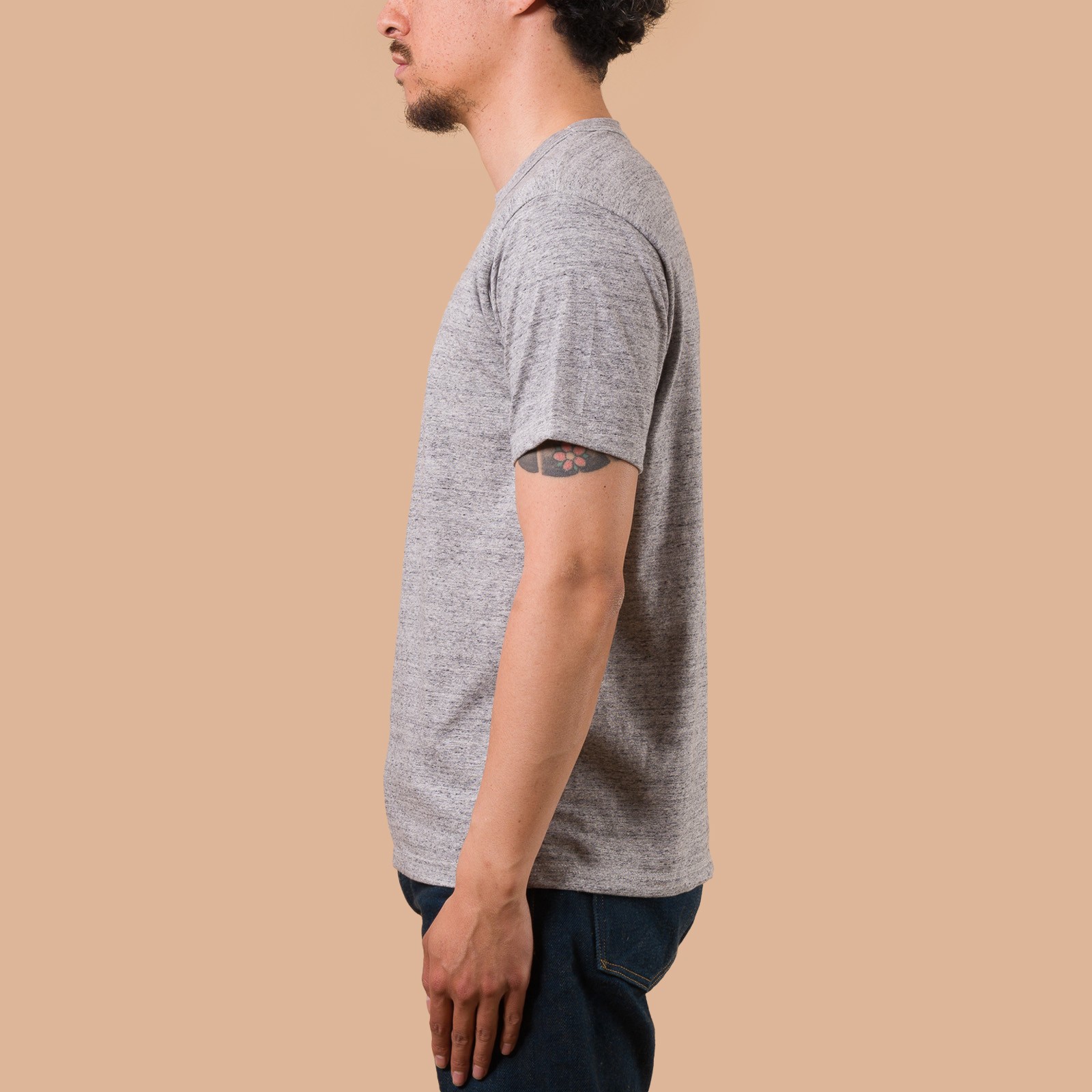 image flâneurs WHITESVILLE / 2-Pack Tubular T-Shirt Heather grey de profil