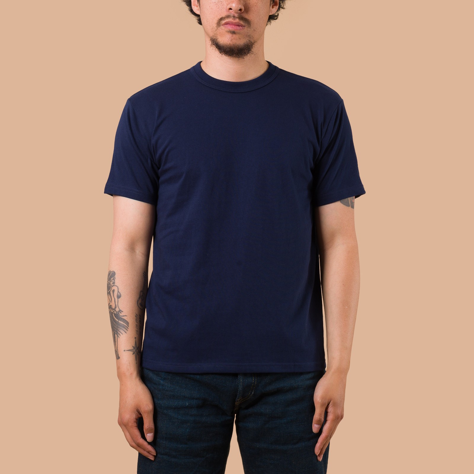 image flâneurs WHITESVILLE / 2-Pack Tubular T-Shirt Navy de face