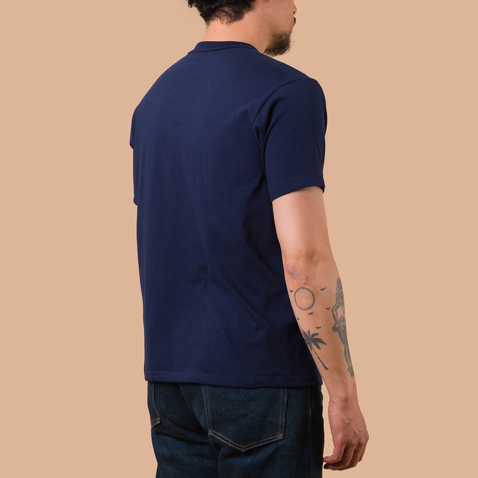 image flâneurs WHITESVILLE / 2-Pack Tubular T-Shirt Navy de dos