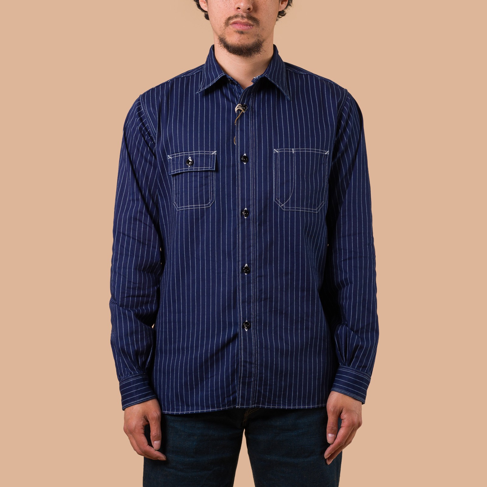 "Fiction Romance" 8.5oz Wabash Stripe Work Shirt