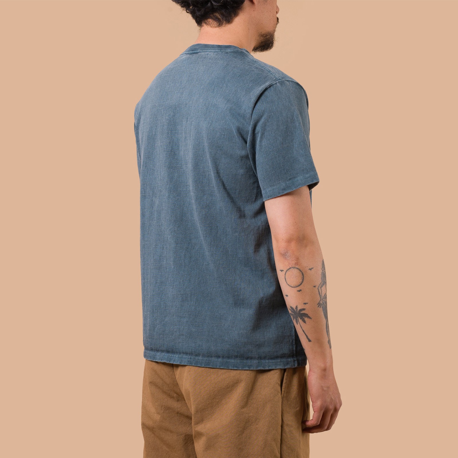 Image-Flaneurs_GOOD ON / S/S Heavy Crew Tee P-Slate-de-dos