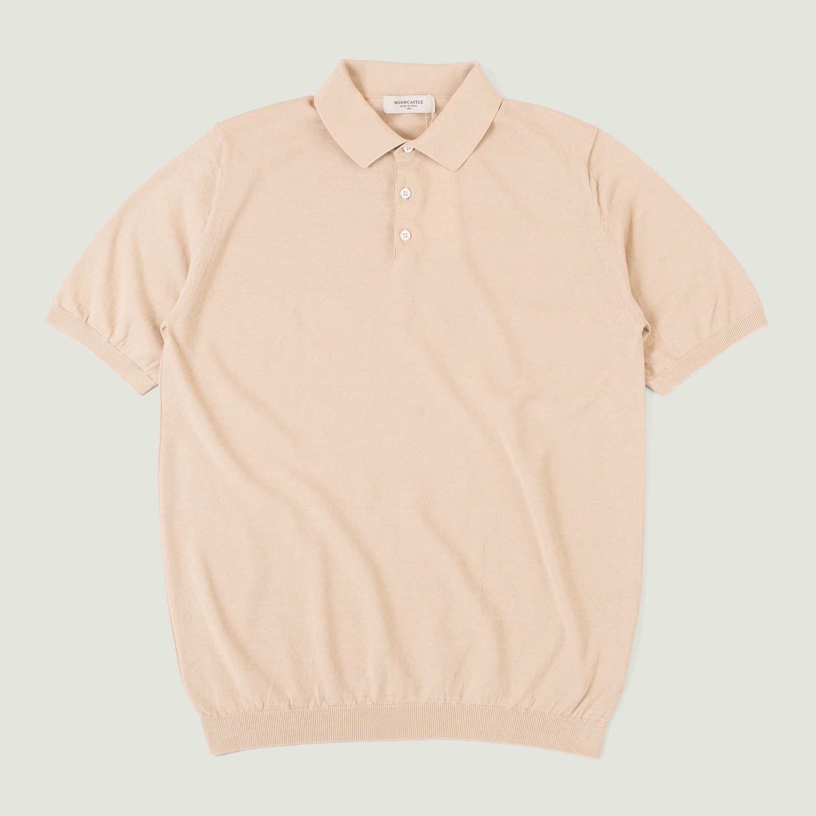Ice Cotton Poloneck Latte Beige