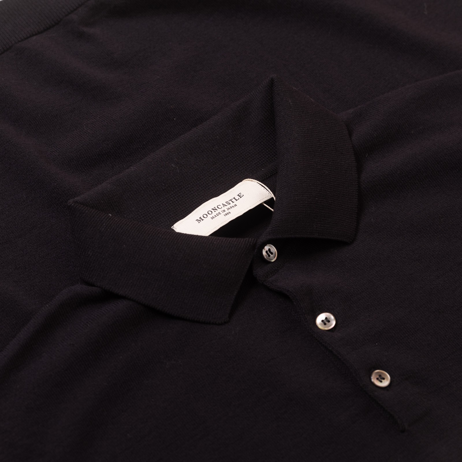 Ice Cotton Poloneck Black