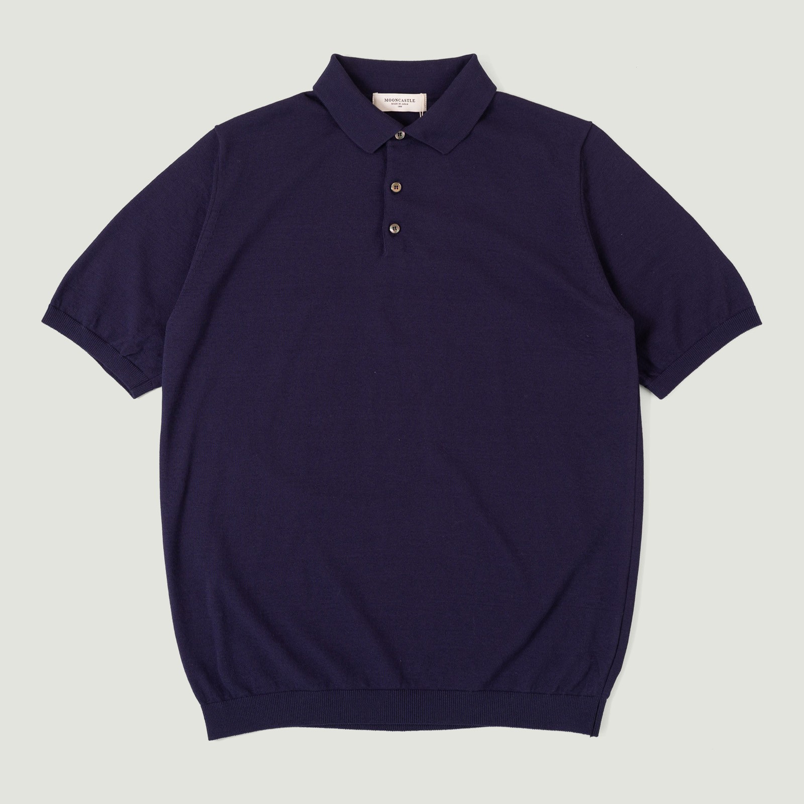 Ice Cotton Poloneck Navy