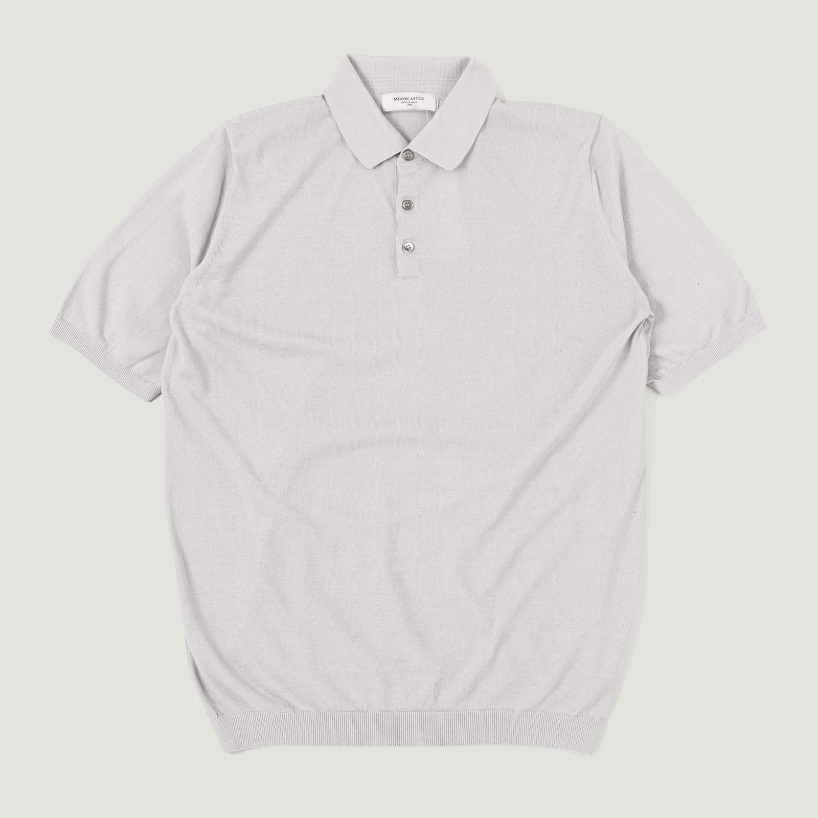 Image_Flâneurs_MOONCASTLE / Polo Ice Cotton Manches Courtes Light Gray_Vignette