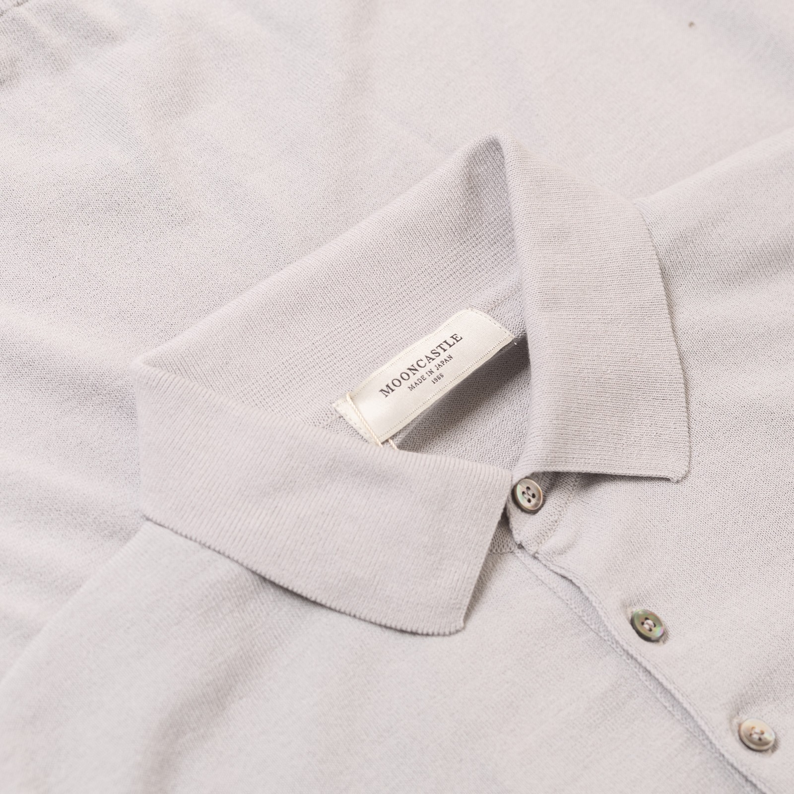 Ice Cotton Poloneck Light Gray