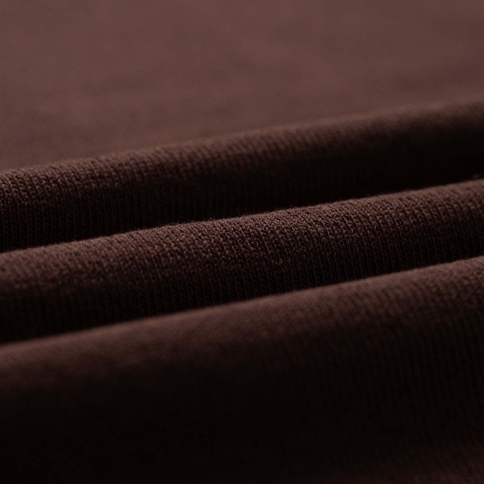 image flâneurs MOONCASTLE / Ice Cotton Relax Crewneck Brown détail matière