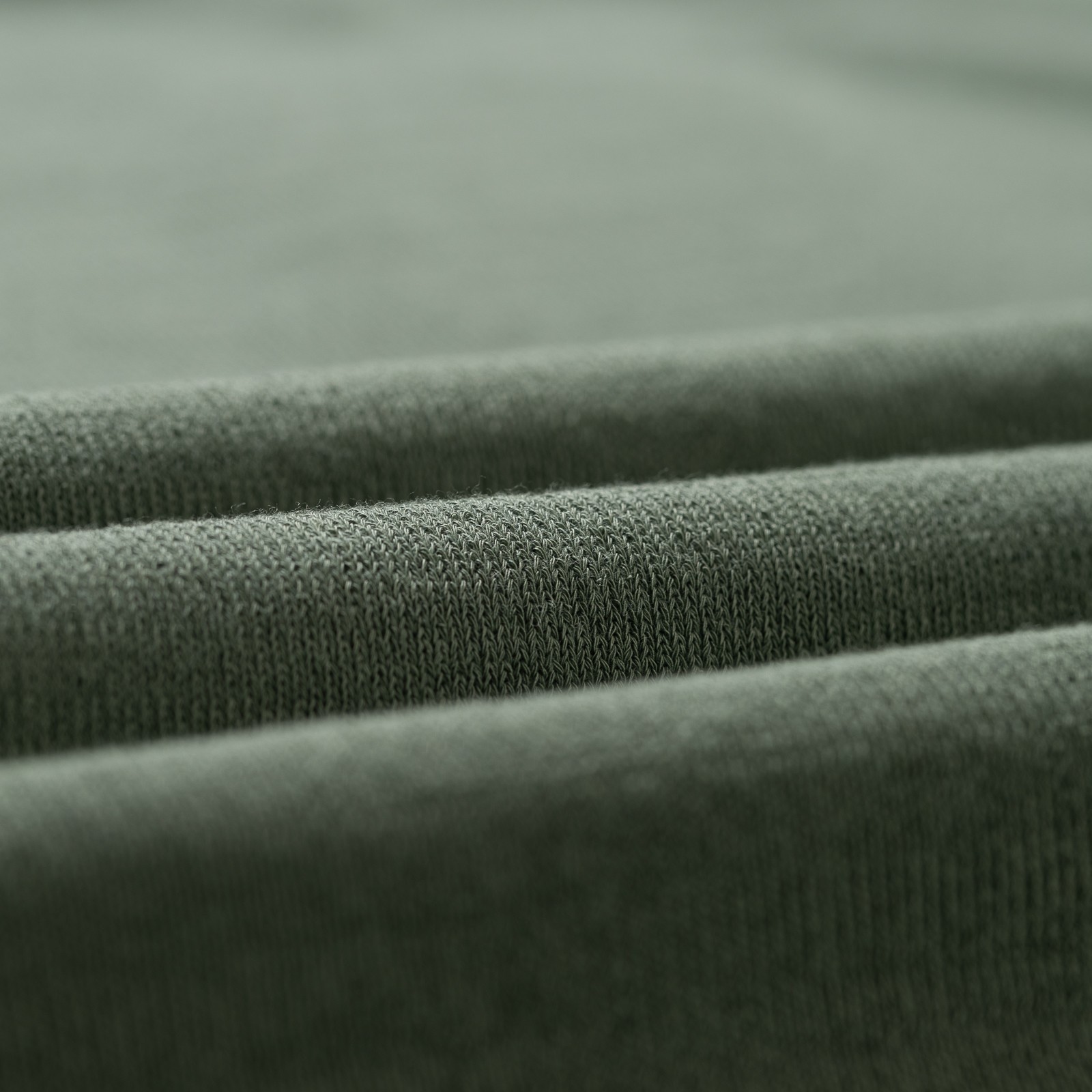 image flâneurs MOONCASTLE / Ice Cotton Relax Crewneck Olive détail matière