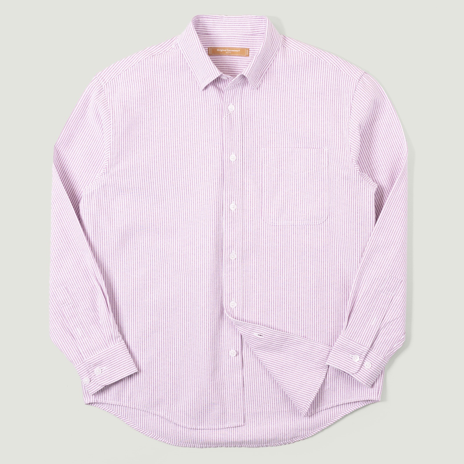 image flâneurs FRIZMWORKS / OG Stripe Oversized Shirt Purple vignette