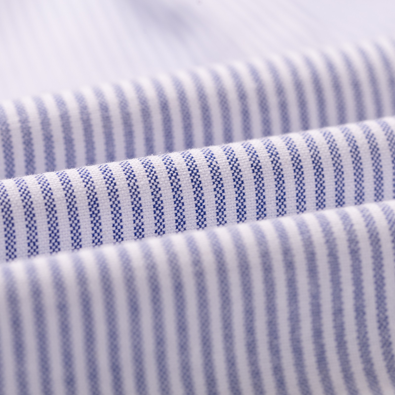 image flâneurs FRIZMWORKS / OG Stripe Oversized Shirt Blue détail matière