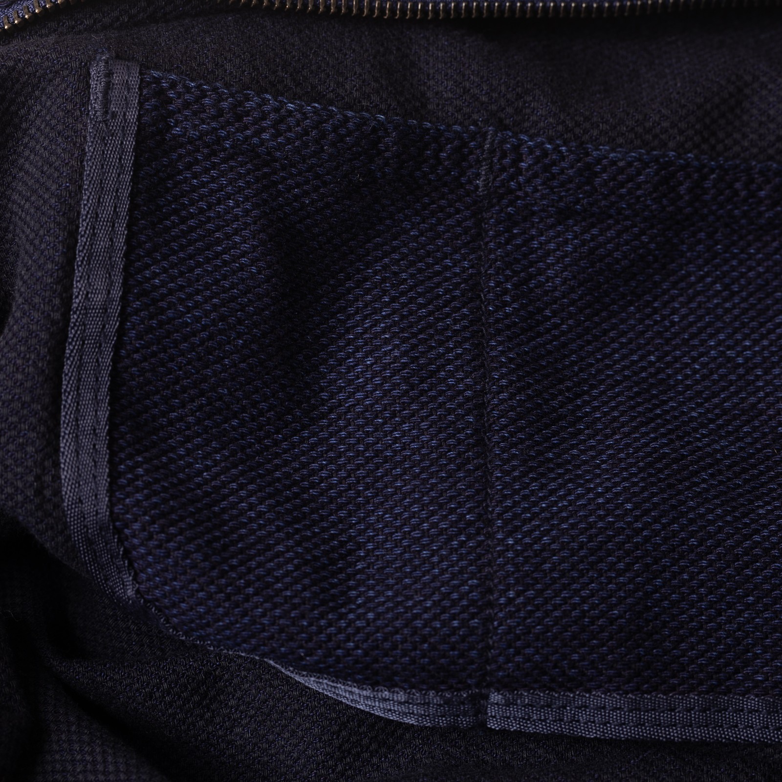 Heavy Canvas Shoulder Bag Sashiko Denim