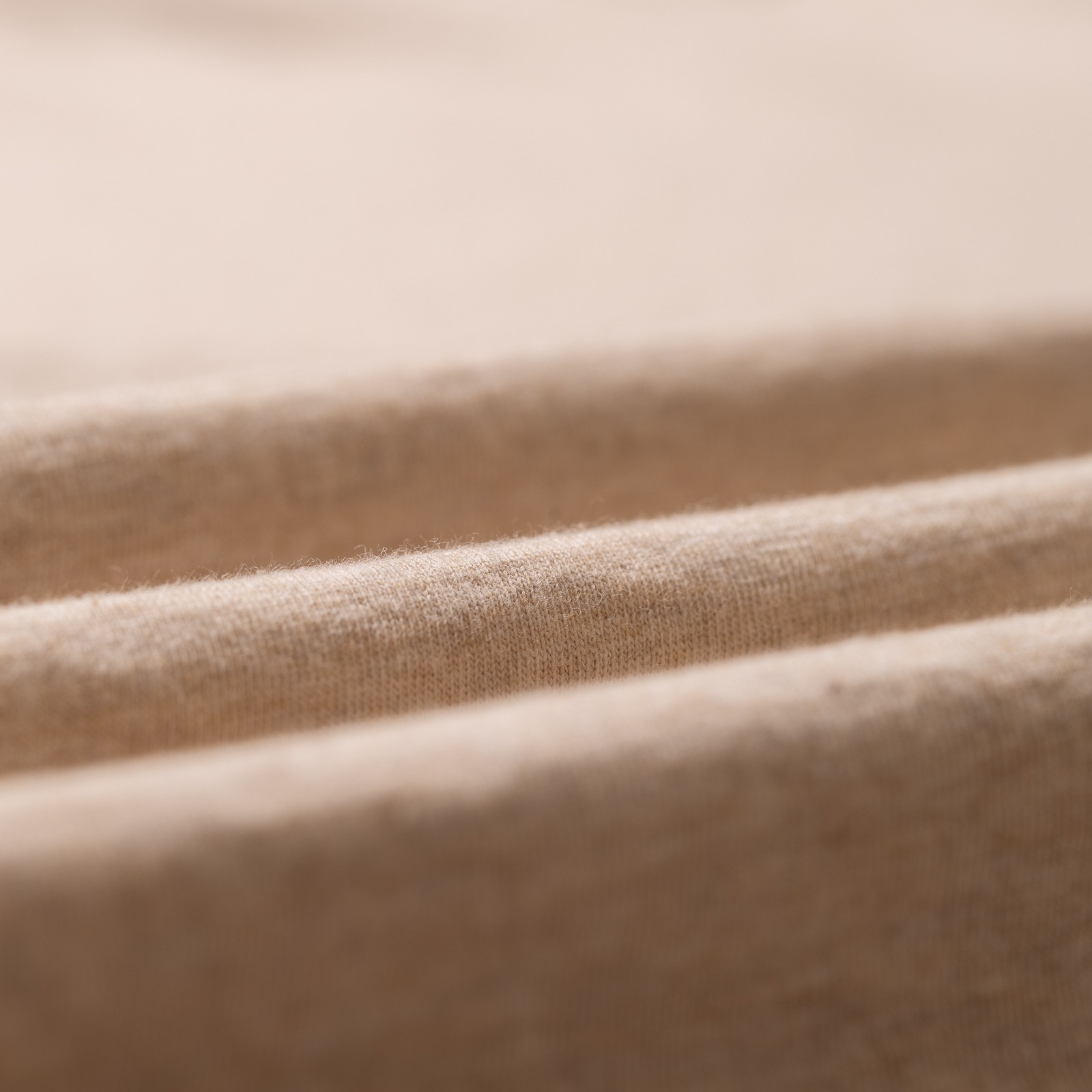 image-Flâneurs BATONER / Light Meriyasu T-Shirt Heather Beige détail matière