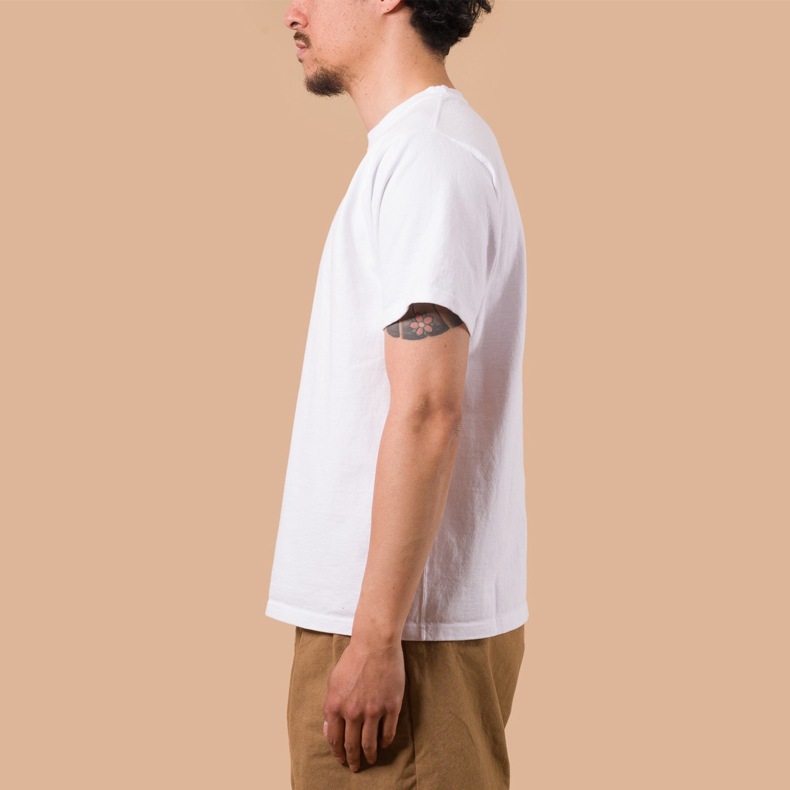 S/S Heavy Crew Tee White