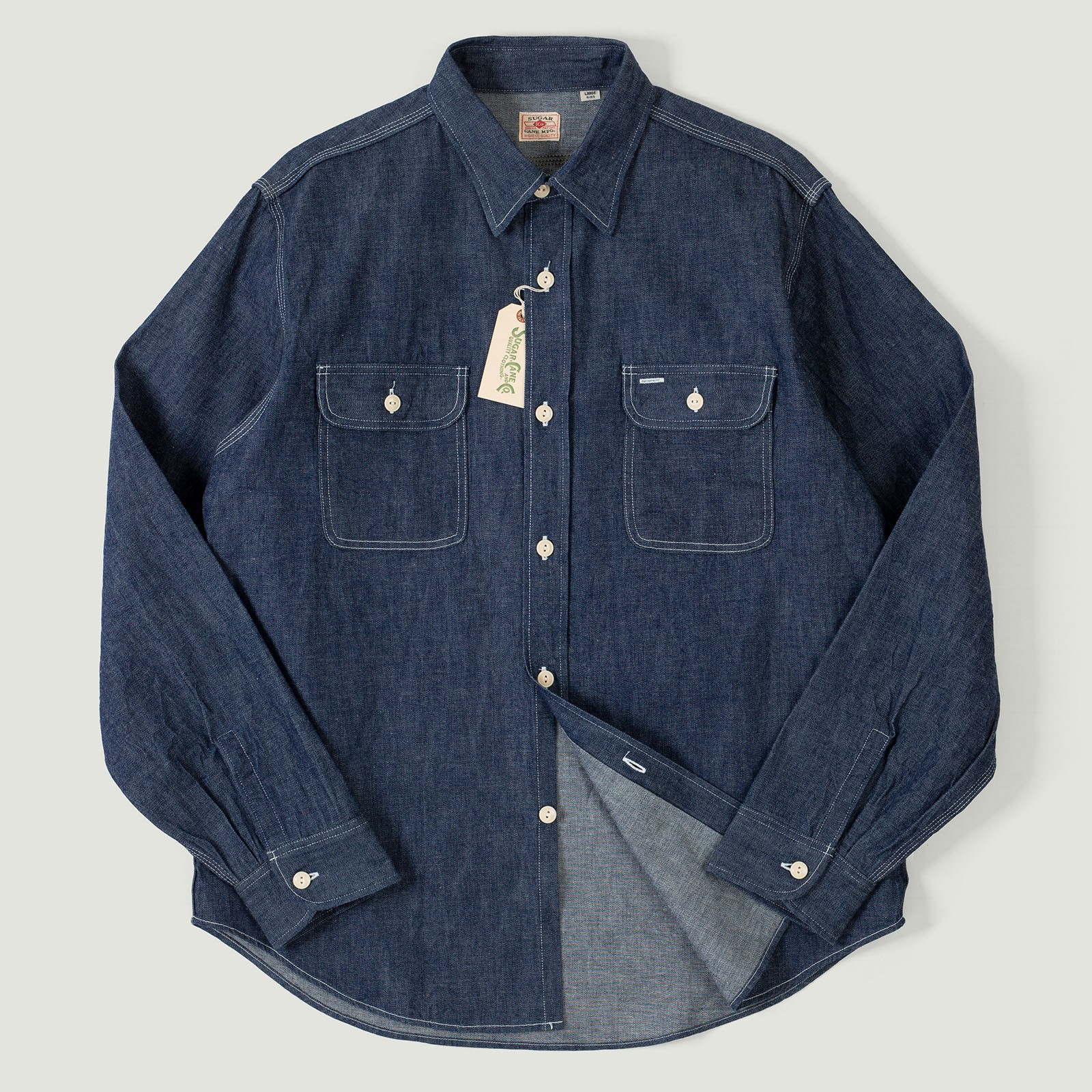 9oz Selvedge Denim Work Shirt Indigo