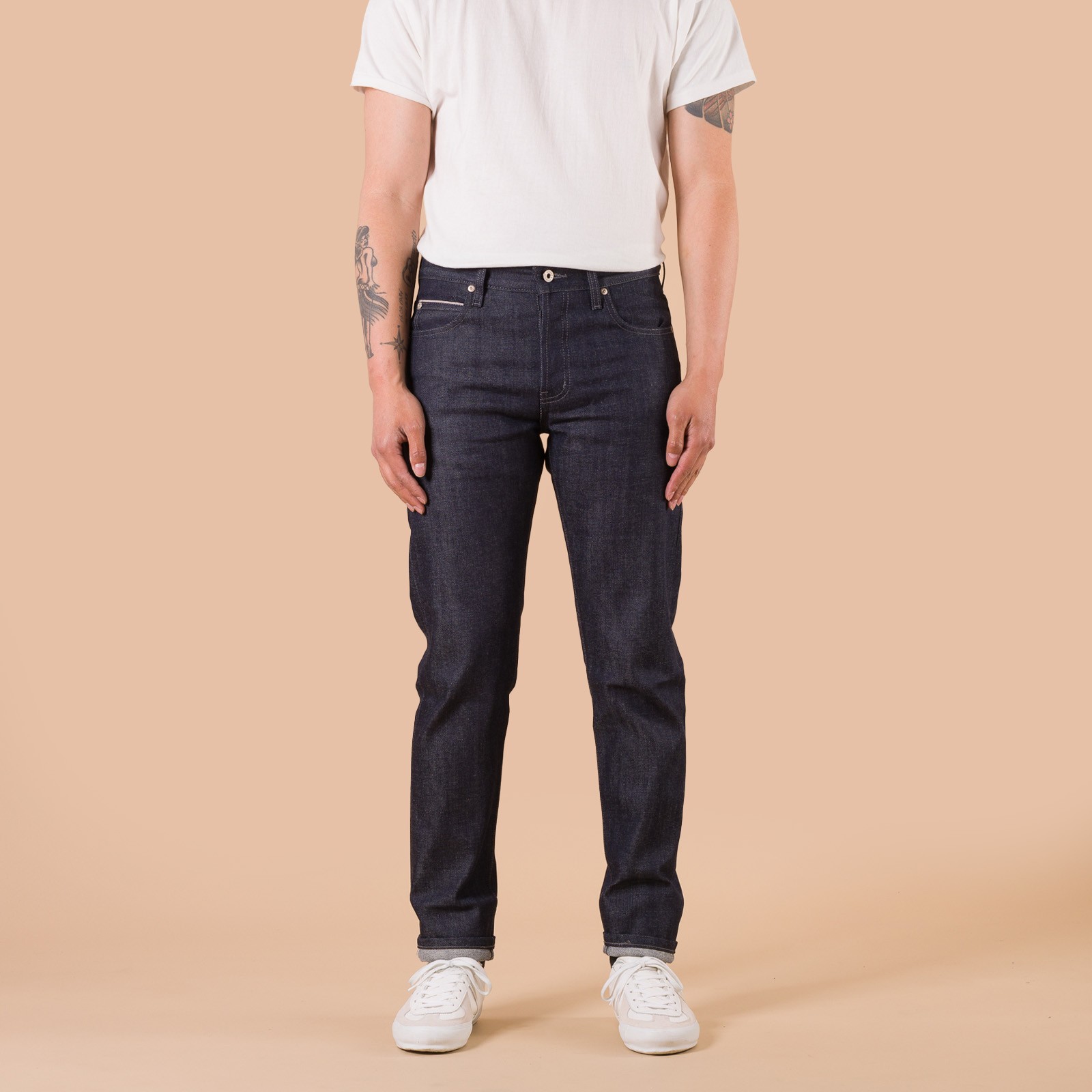 Image_Flâneurs_NAKED & FAMOUS / SuperGuy Indigo Selvedge_de-face