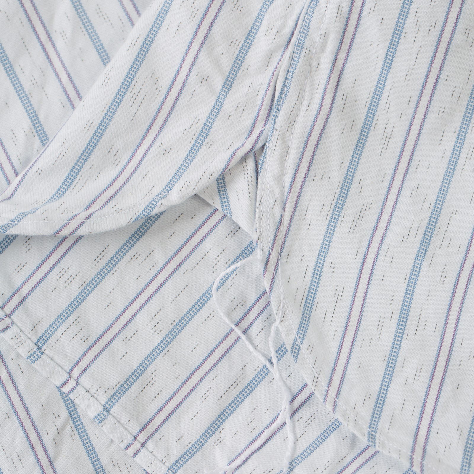 détails flaneurs SUGAR CANE Fiction Romance 6oz Indigo Stripe Work Shirt (3)