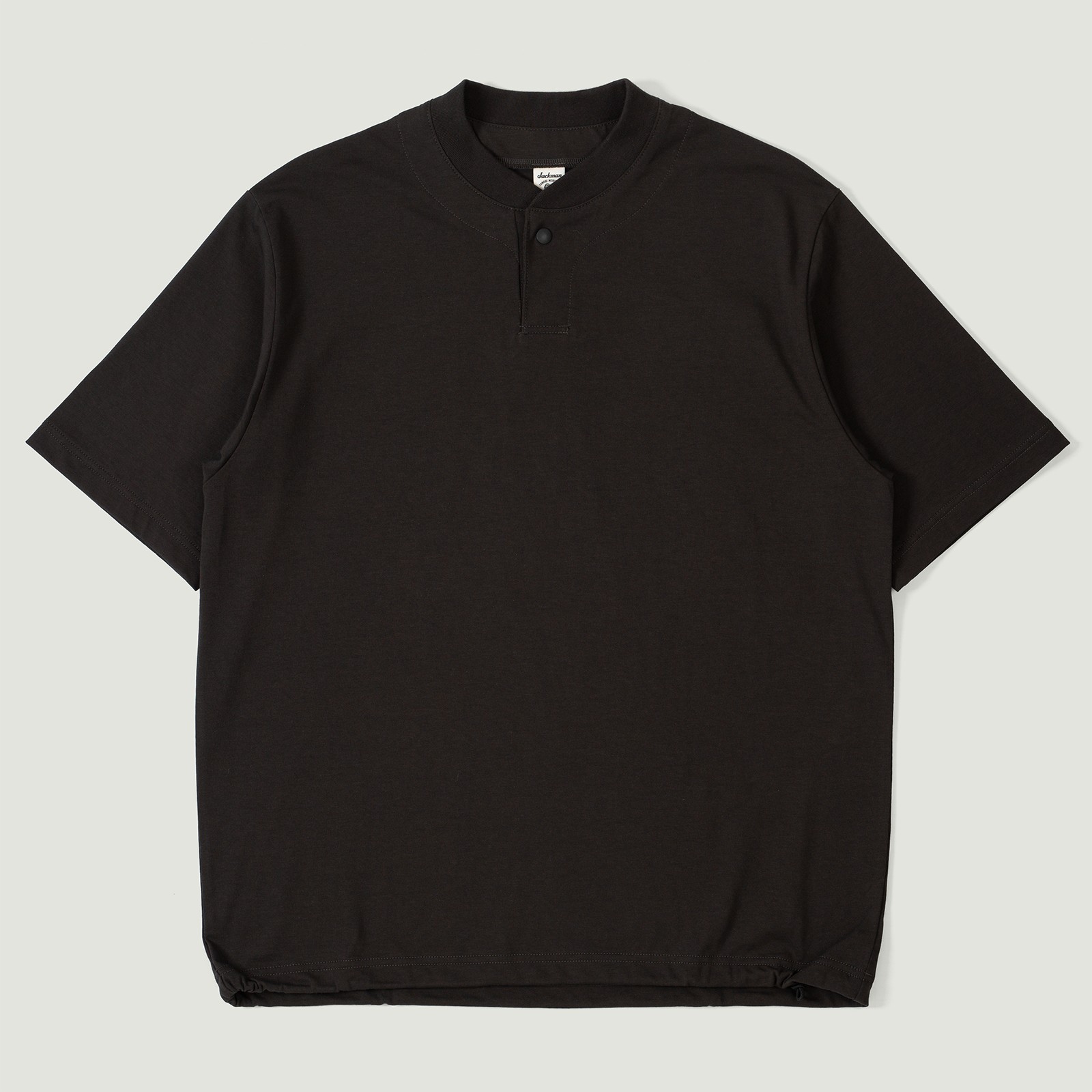 Vignettes flaneurs JACKMAN Grace GJ Neck T-Shirt Smoky Black