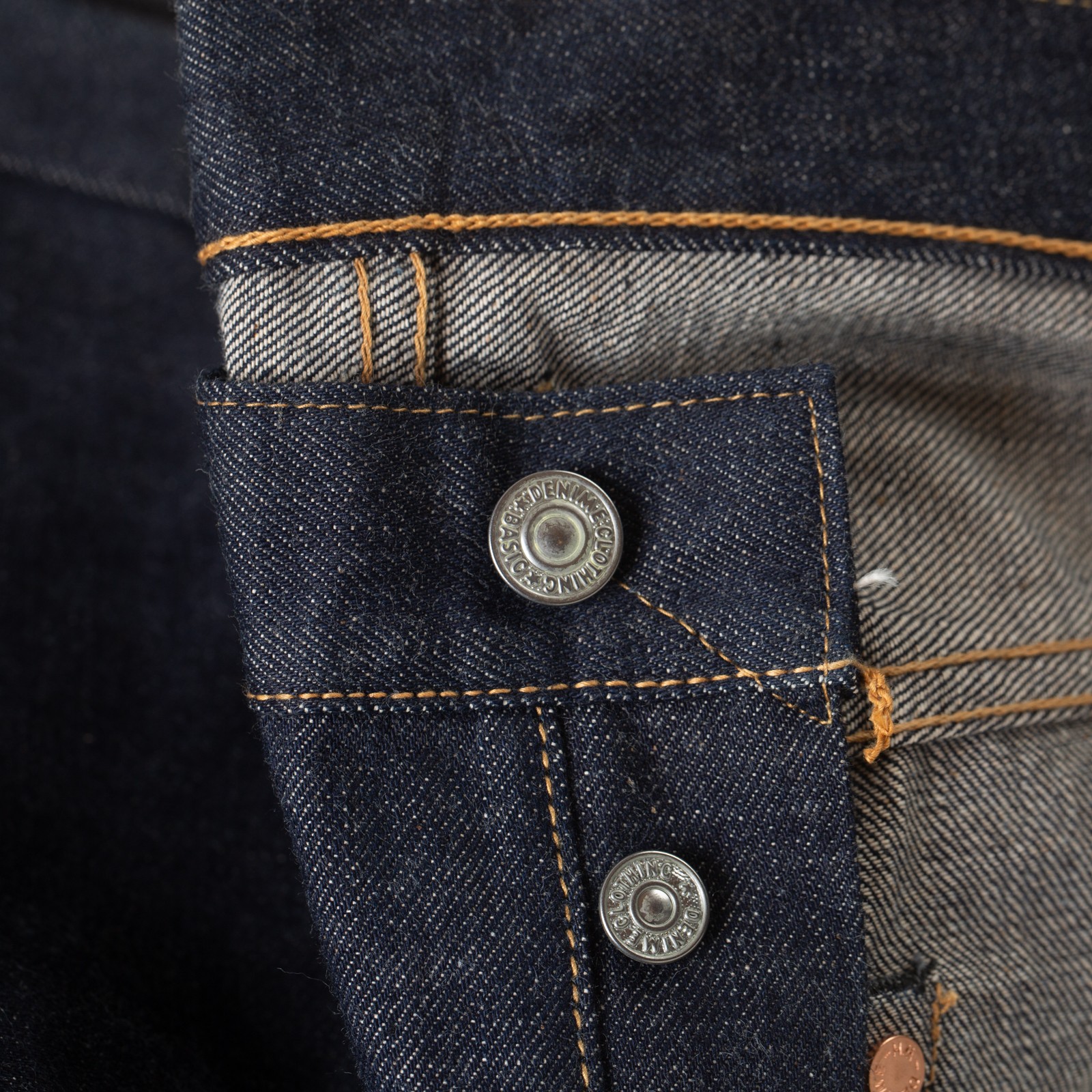 détail flaneurs Lot. 220XX-54 1954 Model 14oz Regular Straight Denim (5)