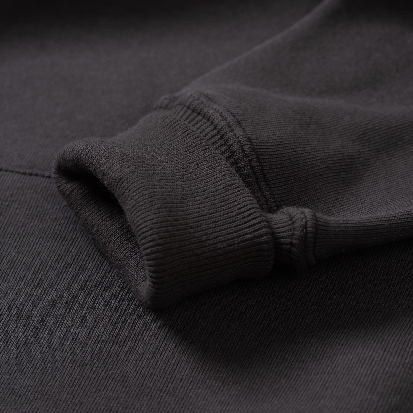 détails flaneurs WAREHOUSE & CO.  Lot. 450 Two Needle Hooded Sweatshirt sumikuro (3)