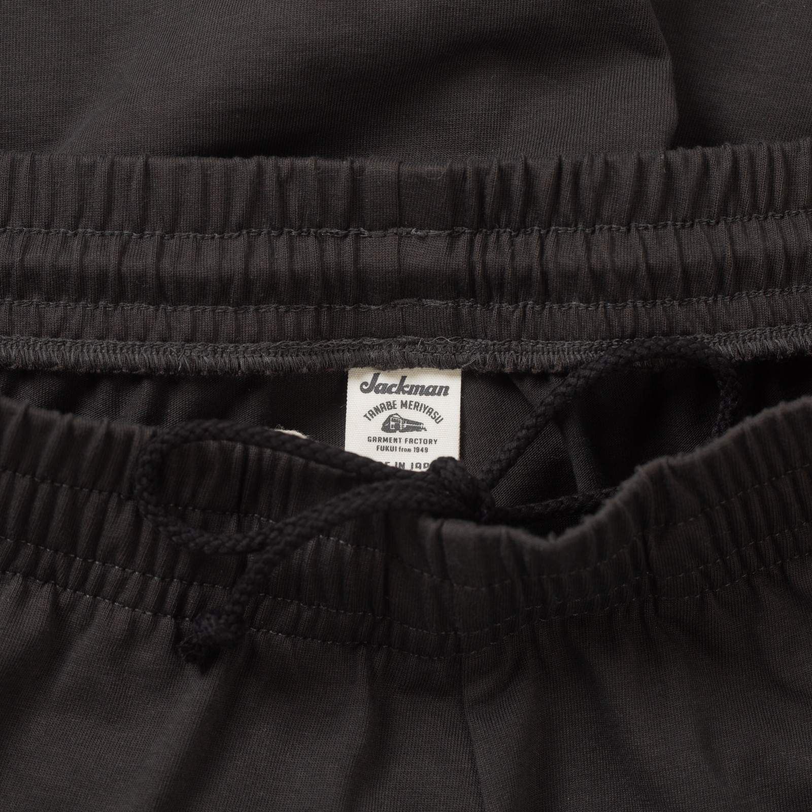 détail flaneurs JACKMAN  Grace Shorts Smoky Black