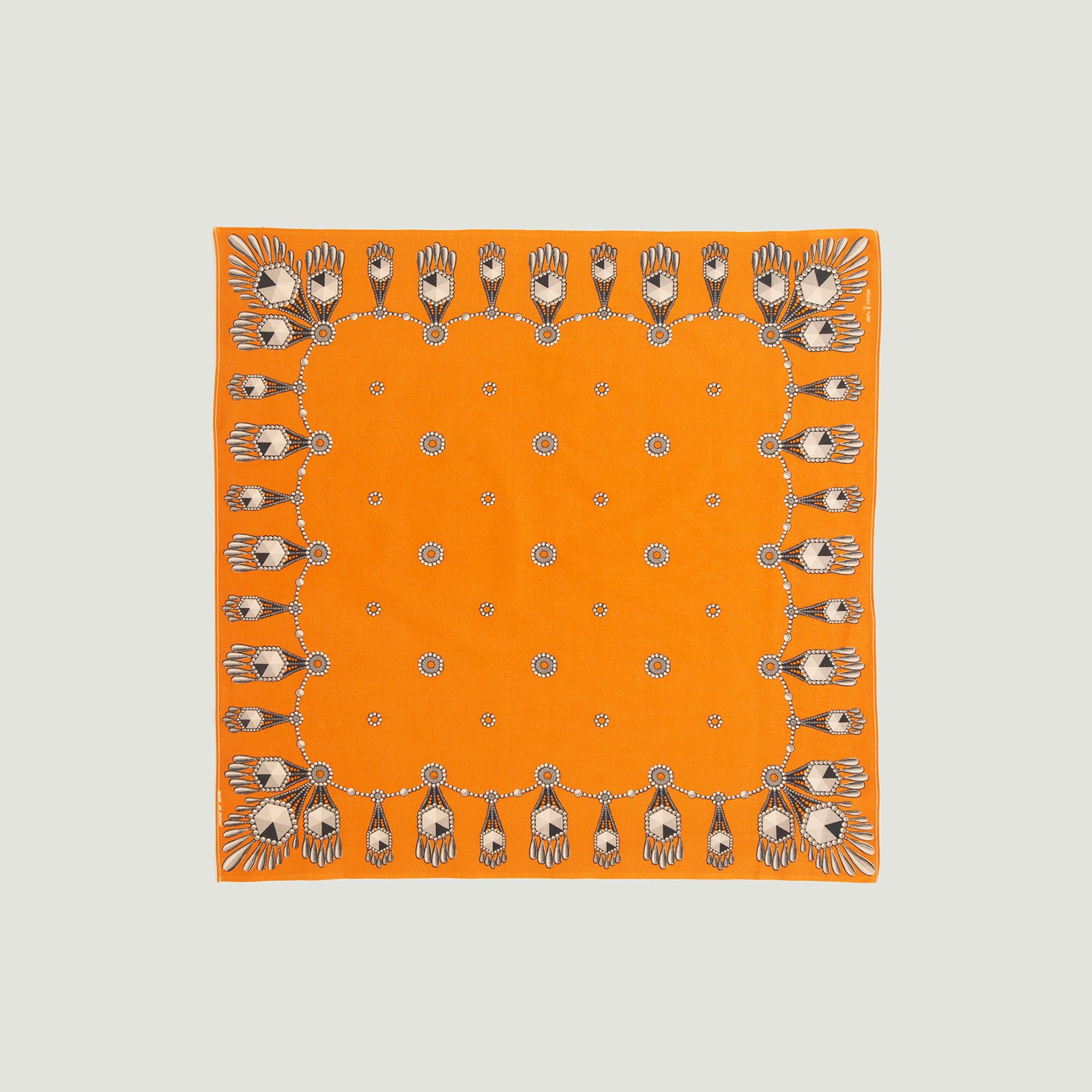 Vignette flaneurs ONE EAR BRAND Filigree Bandana Tangerine