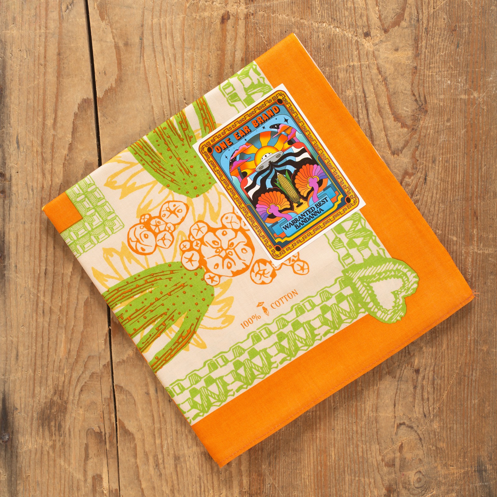 détail flaneurs ONE EAR BRAND Hikuri Bandana Poppy (2)