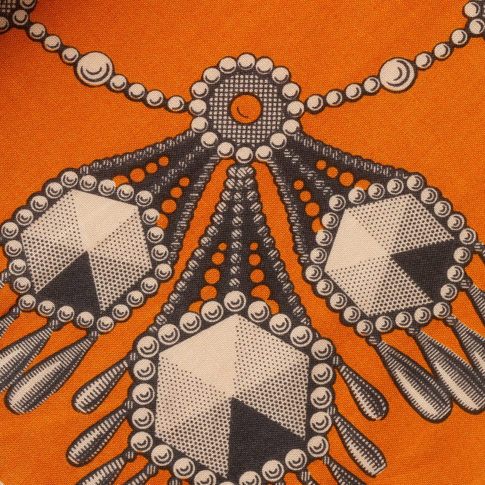 détail flaneurs ONE EAR BRAND Filigree Bandana Tangerine (3)