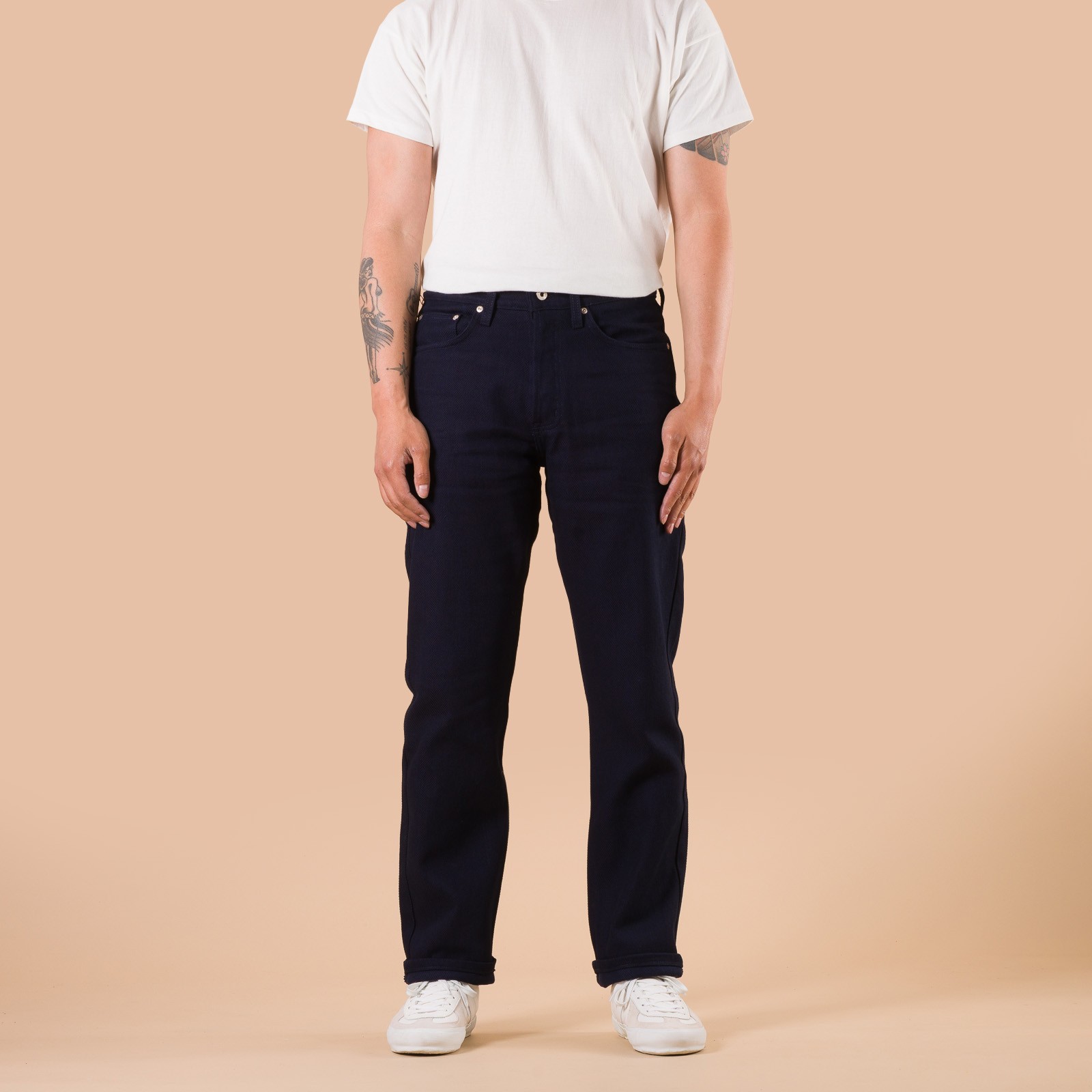 image flâneurs NAKED & FAMOUS / TrueGuy Maekake Dobby Indigo face