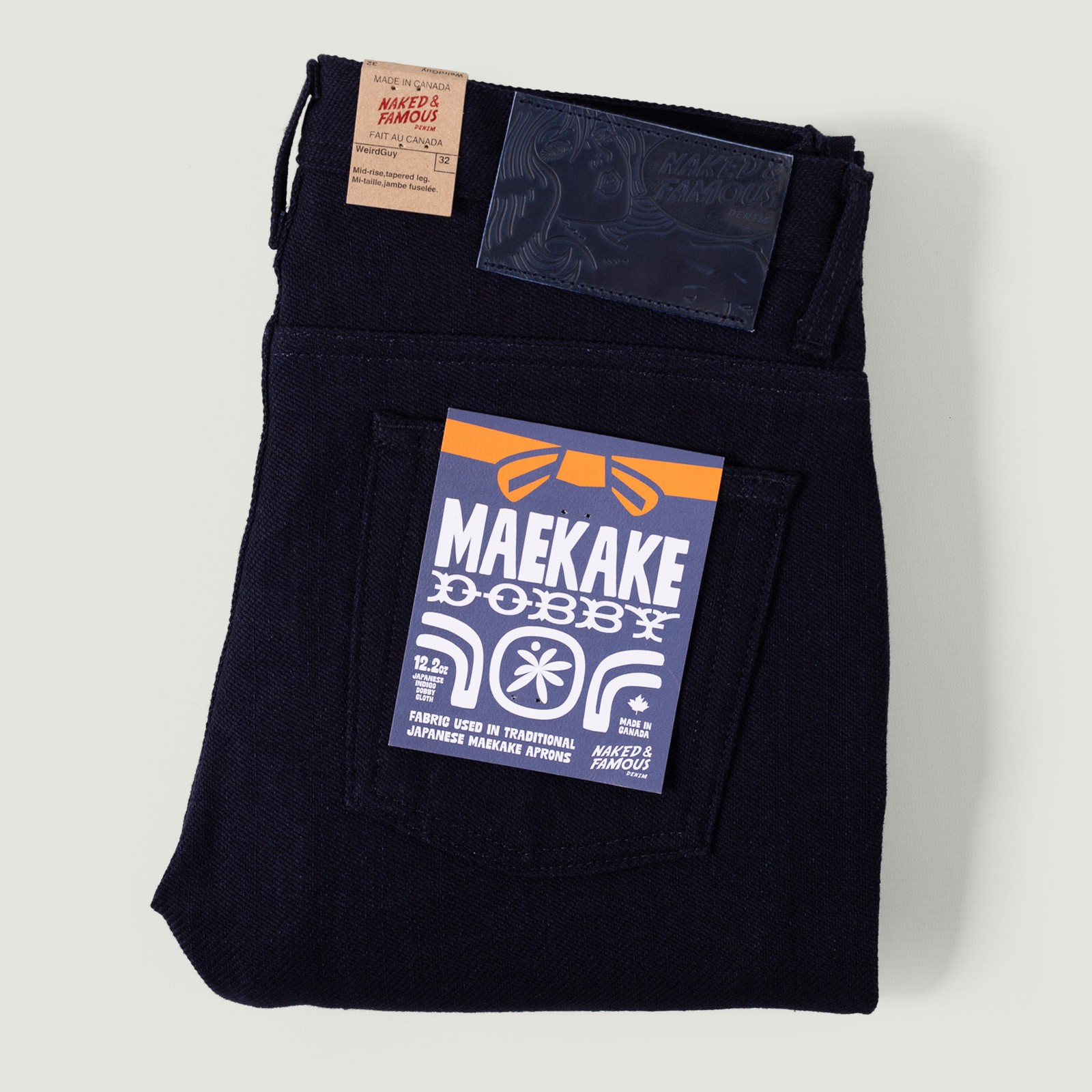 image flâneurs NAKED & FAMOUS / WeirdGuy Maekake Dobby Indigo vignette