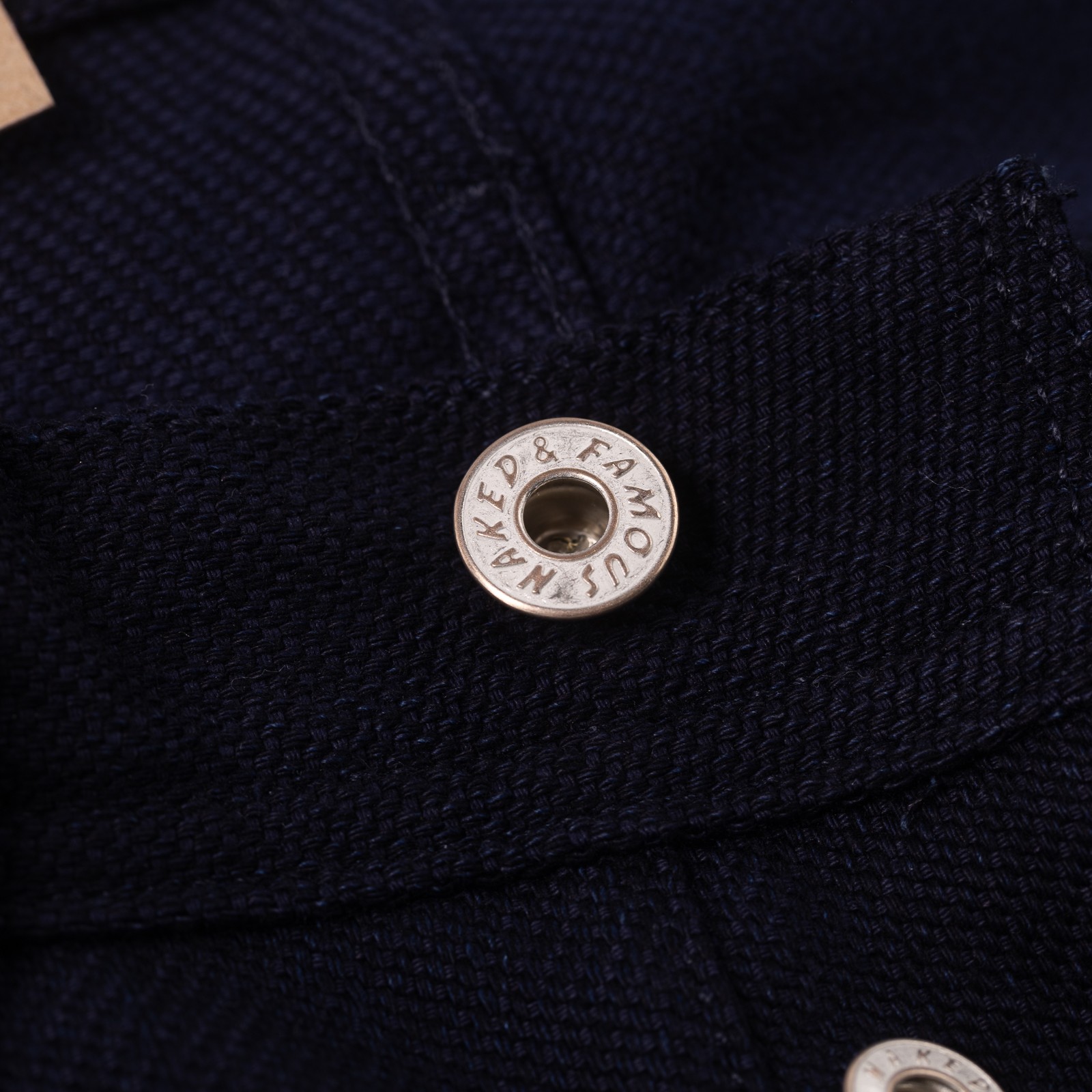 image flâneurs pantalon NAKED & FAMOUS / Maekake Dobby Indigo détail 2