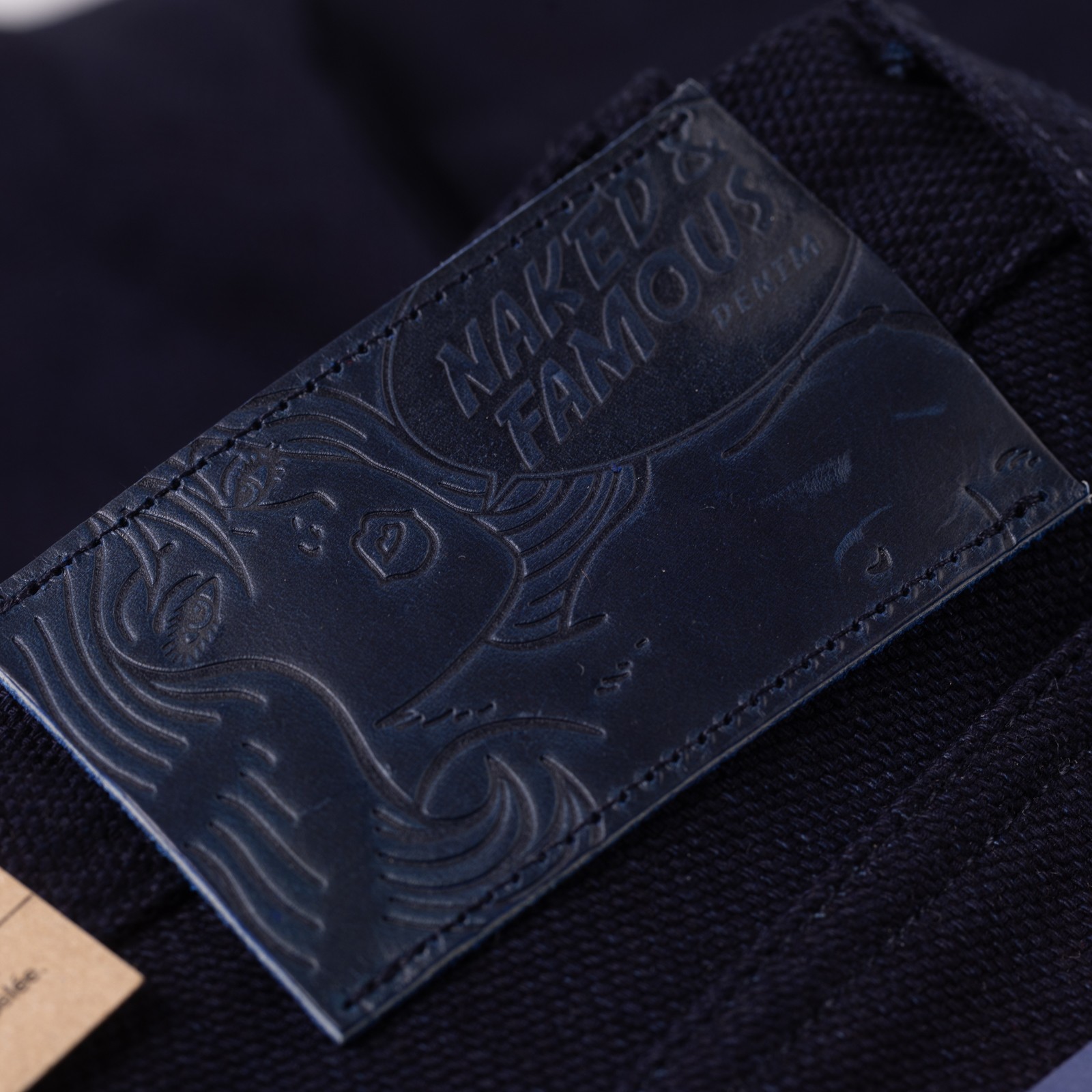 image flâneurs pantalon NAKED & FAMOUS / Maekake Dobby Indigo détail 1