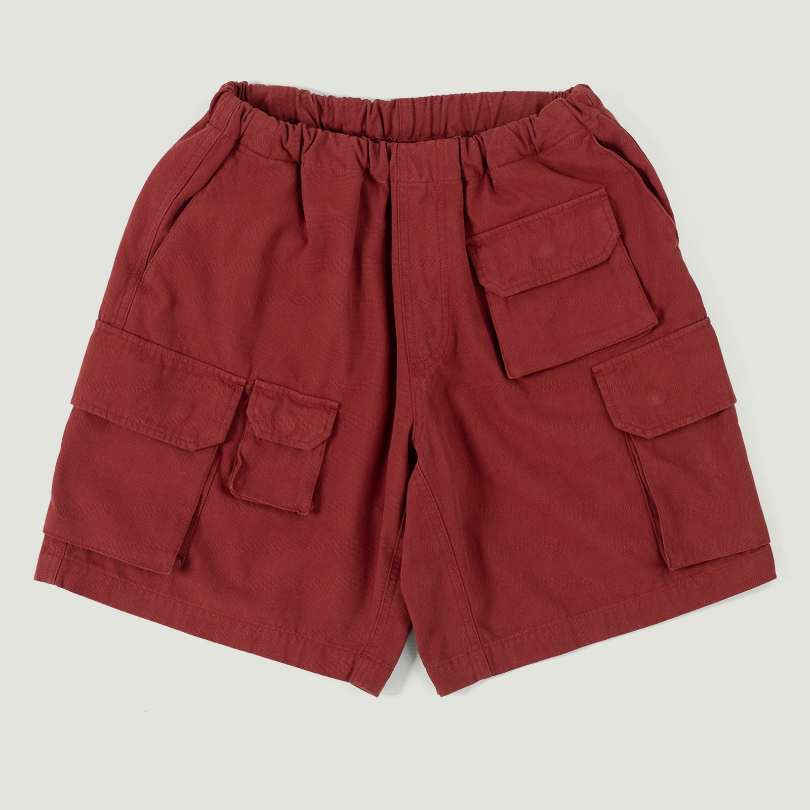 image flâneurs FRIZMWORKS / Canvas Multi Pocket Shorts Burgundy Vignette