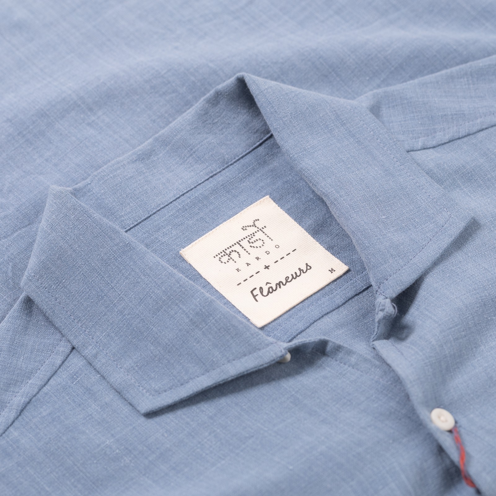 KARDO x FLANEURS / S/S Shirt Khadi Handloom Light Indigo