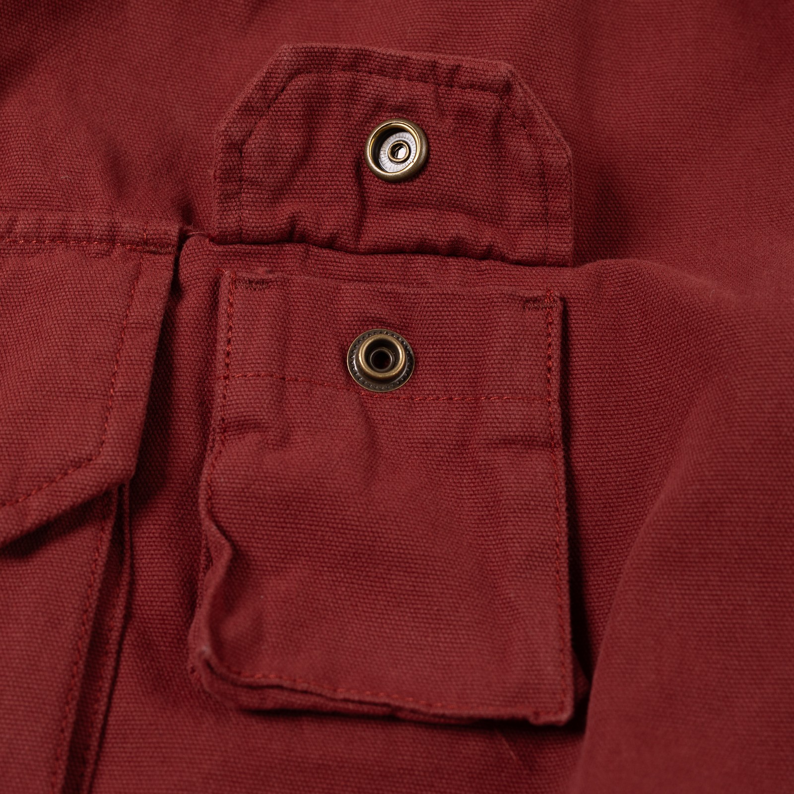 image flâneurs FRIZMWORKS / Back Satin Essential Fatigue Shorts Burgundy détail 2