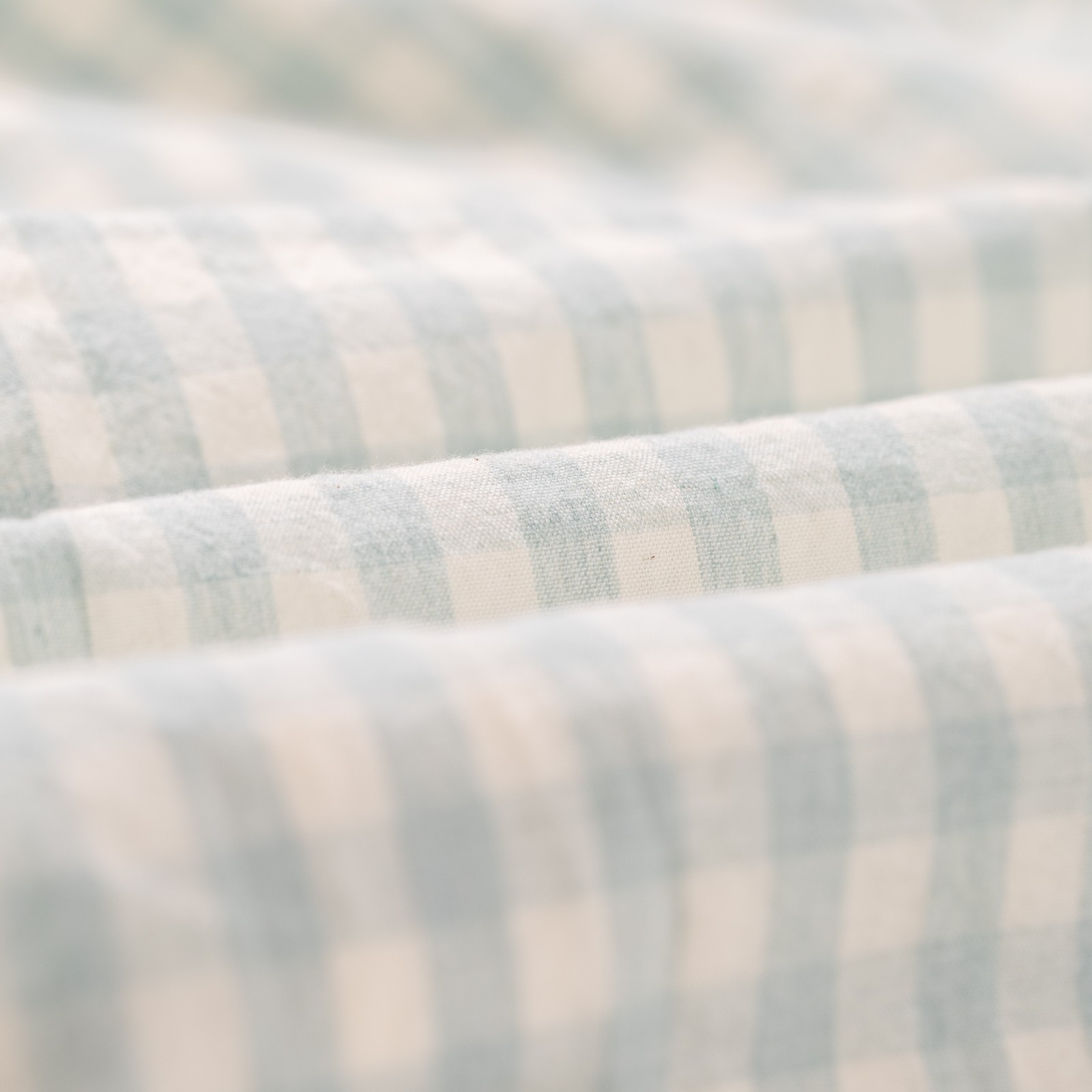Melange Check Work Shirt Pale Green