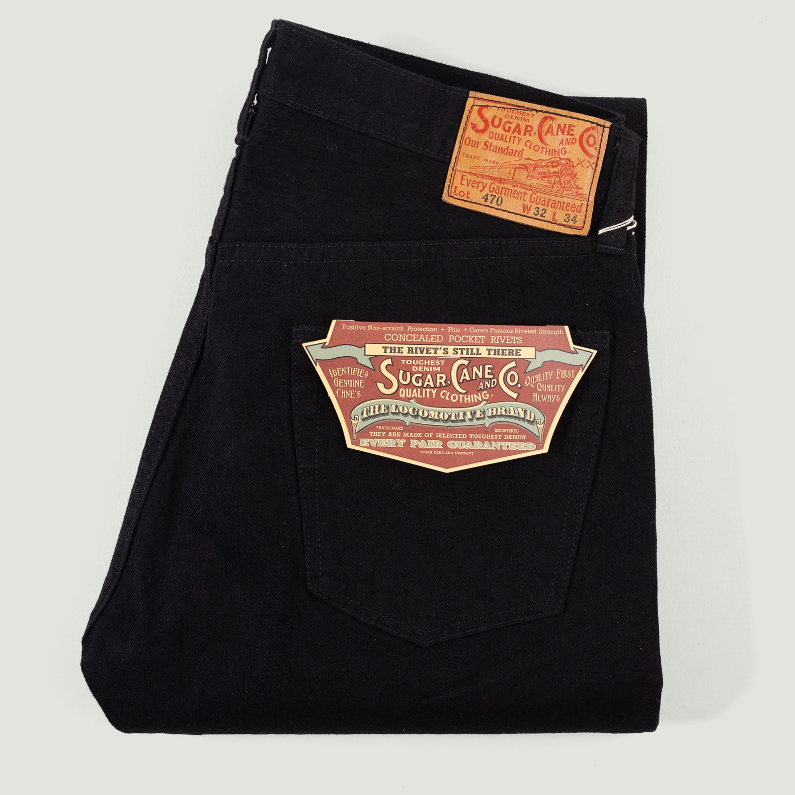 Image Flâneurs SUGAR CANE / 13oz Black Denim Type-III Slim Fit Vignette