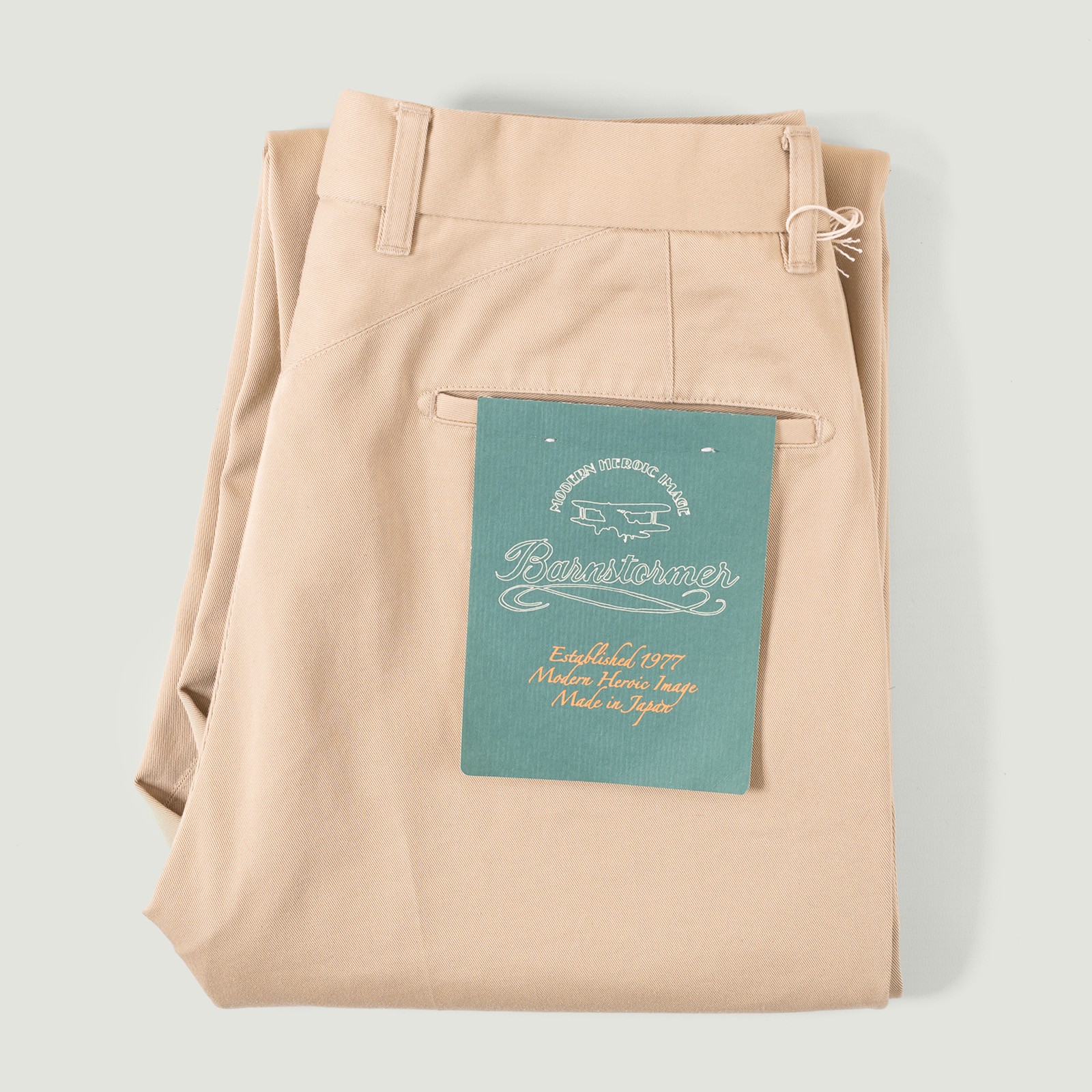 Image flâneurs BARNSTORMER / 1952UC Flat Front Chino Beige Vignette