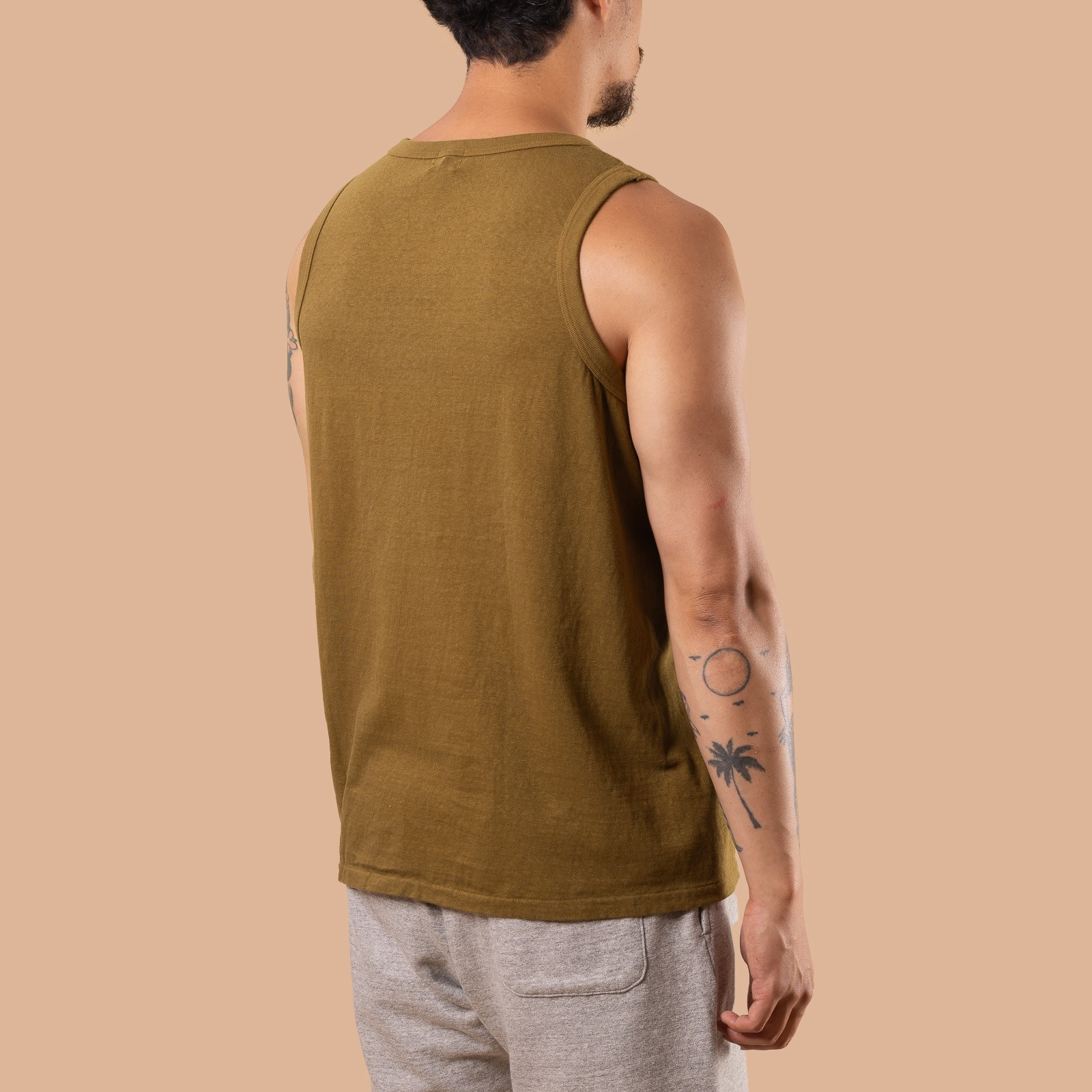 Basic Tank Top Khaki