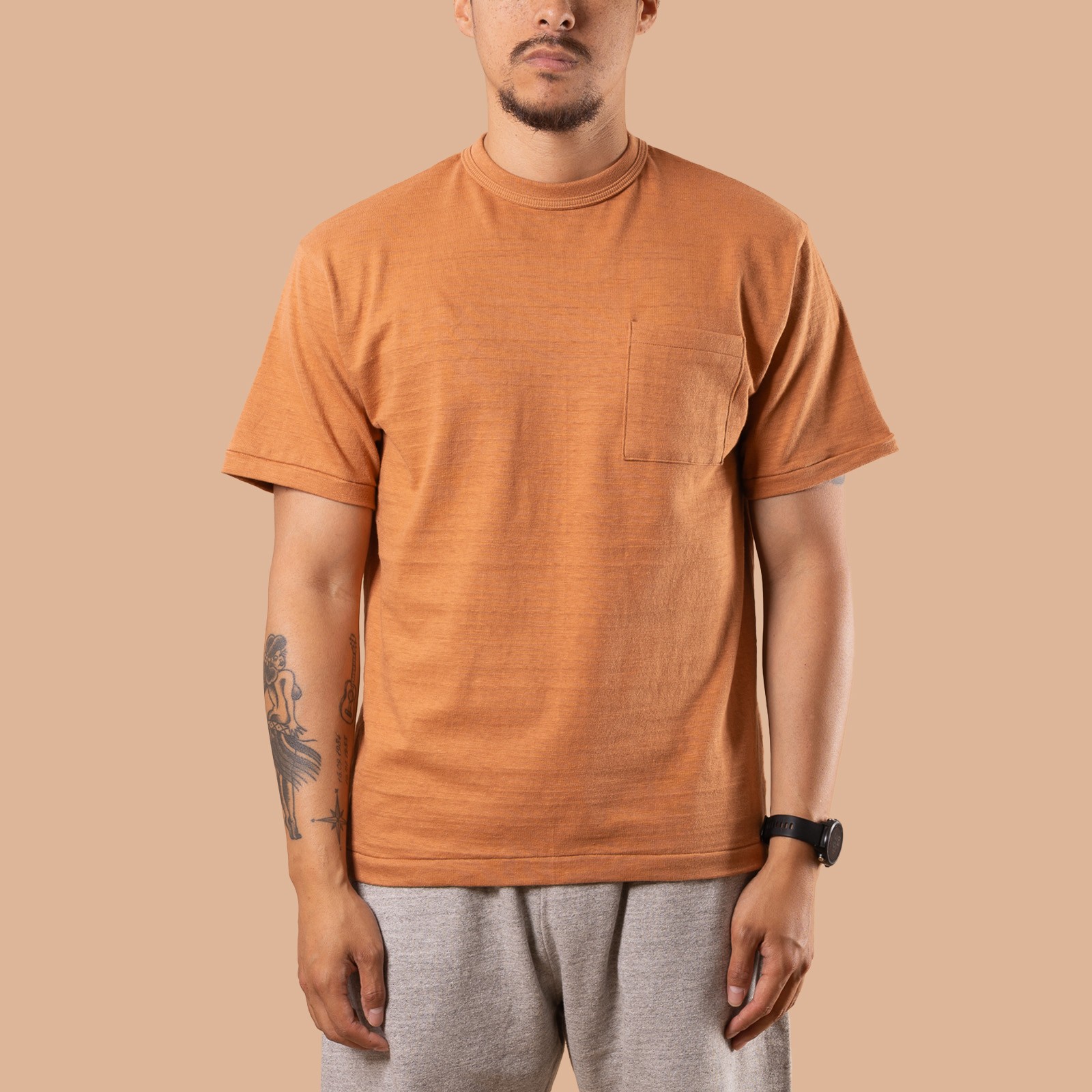 Lot. 4601 Pocket T-Shirt Dark Salmon