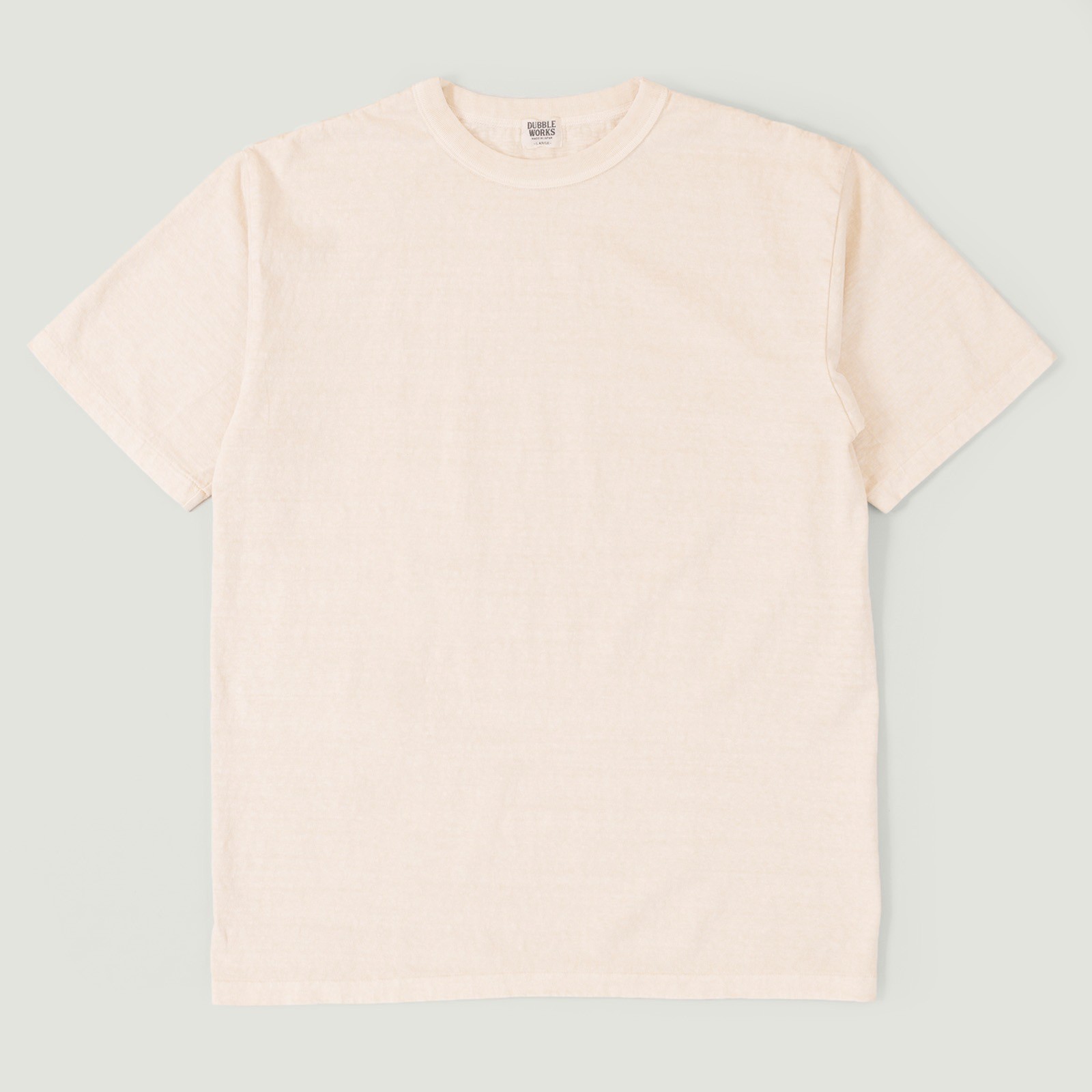 7.7oz Fallen Cotton S/S Tee Pigment Dye Cream